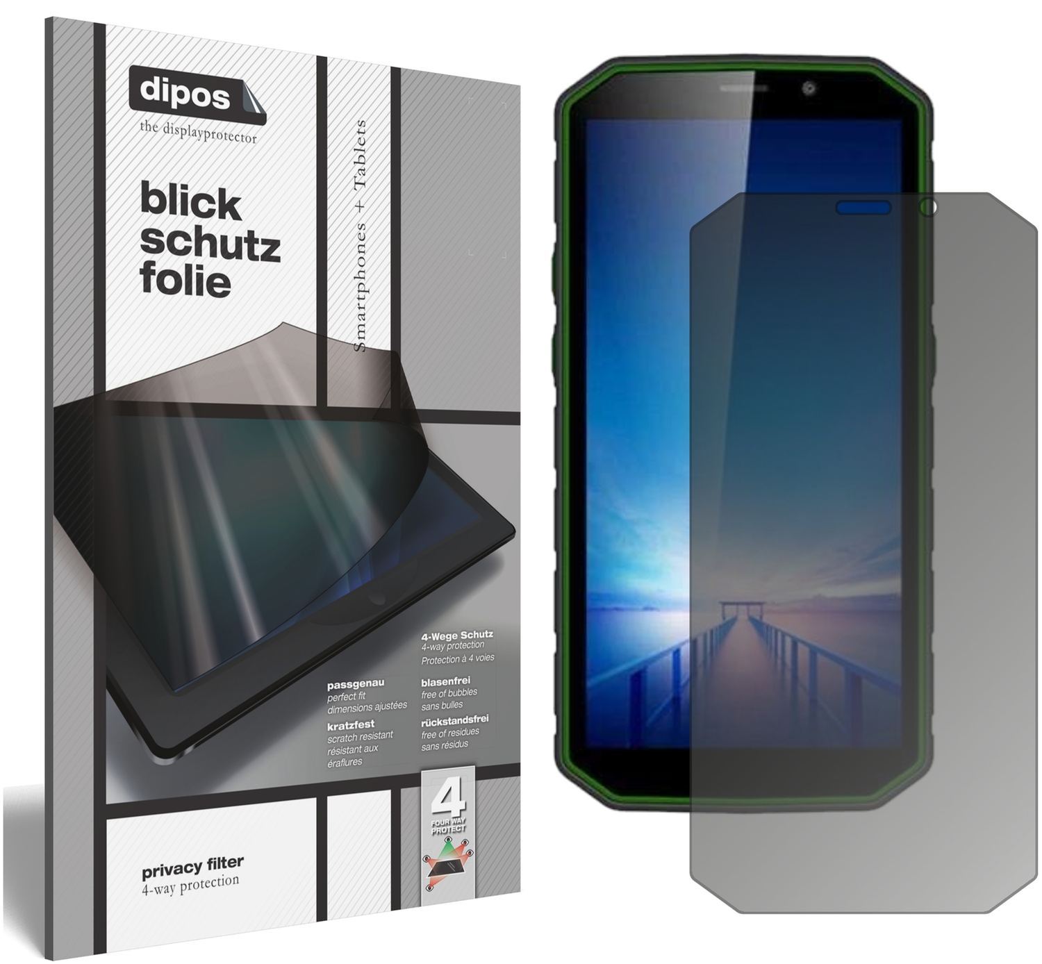 Blickschutzfolie für Guophone XP9800 matt Schutzfo (1)