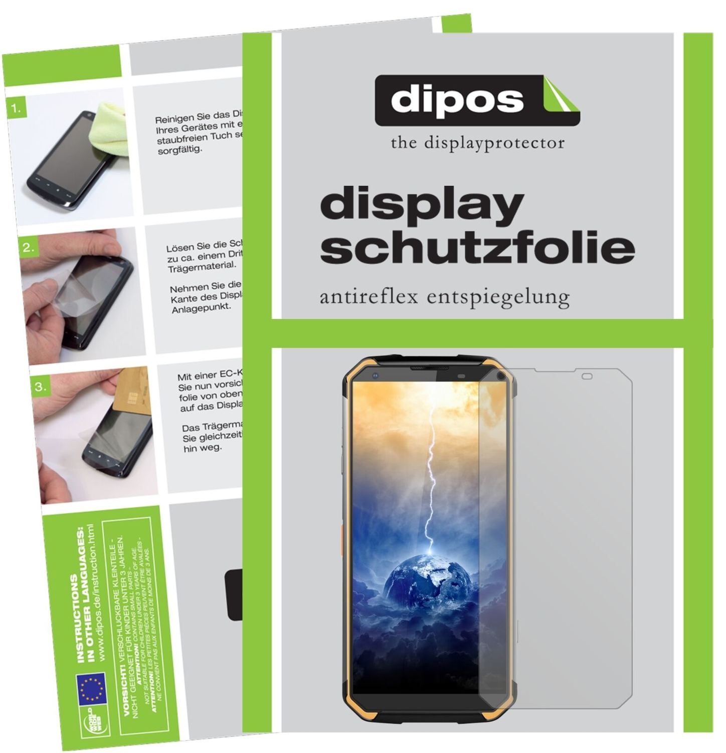 5x Schutzfolie matt für Blackview BV9500 Display-S (2)