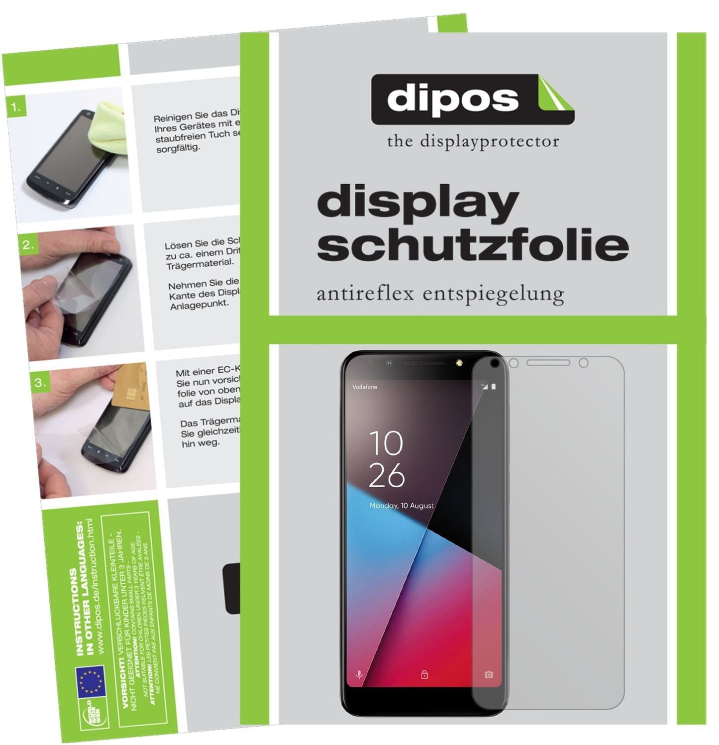 6x Schutzfolie matt für Vodafone Smart N9 Lite Dis (1)