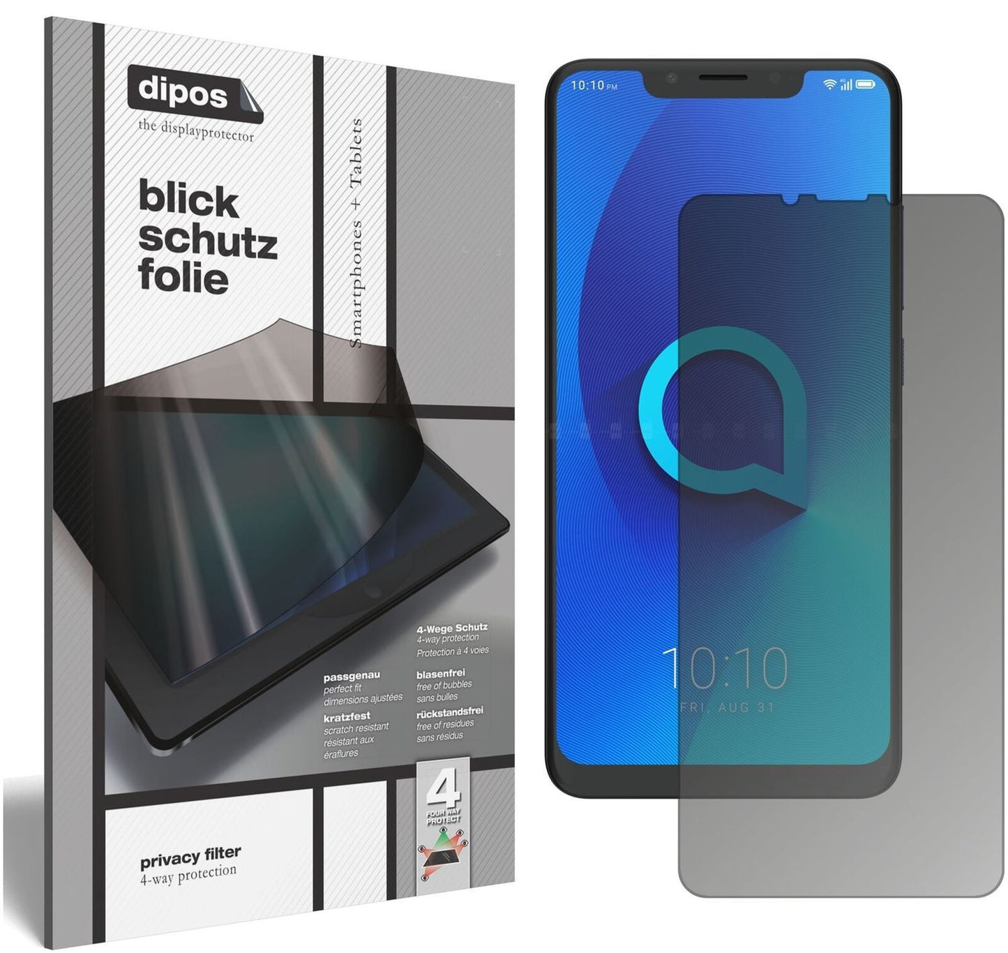 Blickschutzfolie für Alcatel 5V matt Schutzfolie P (2)