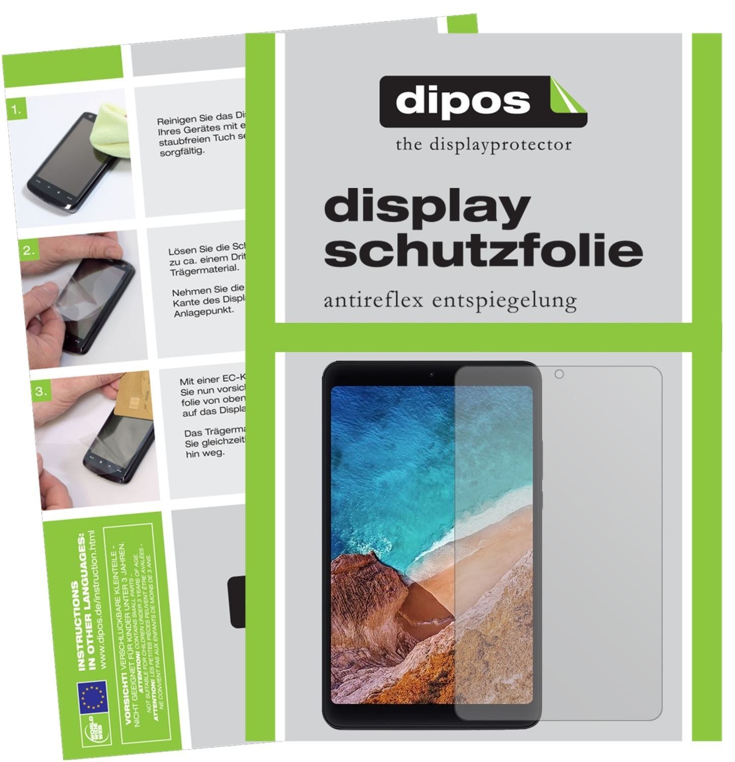 2x Schutzfolie matt für Xiaomi Mi Pad 4 Display-Sc (1)