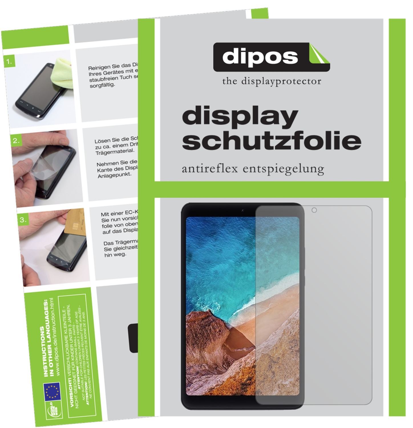 2x Schutzfolie matt für Xiaomi Mi Pad 4 Display-Sc (1)