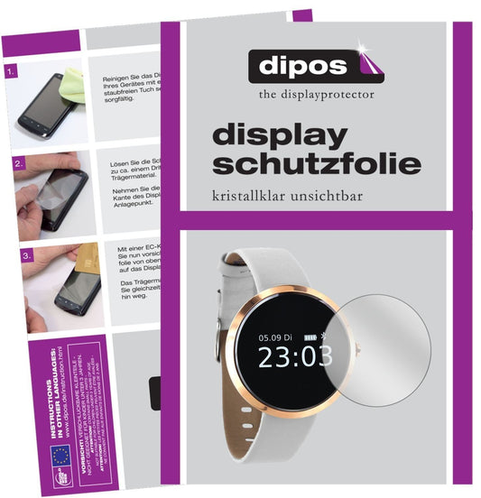 6x Schutzfolie klar für X-Watch SIONA Smartwatch D (1)