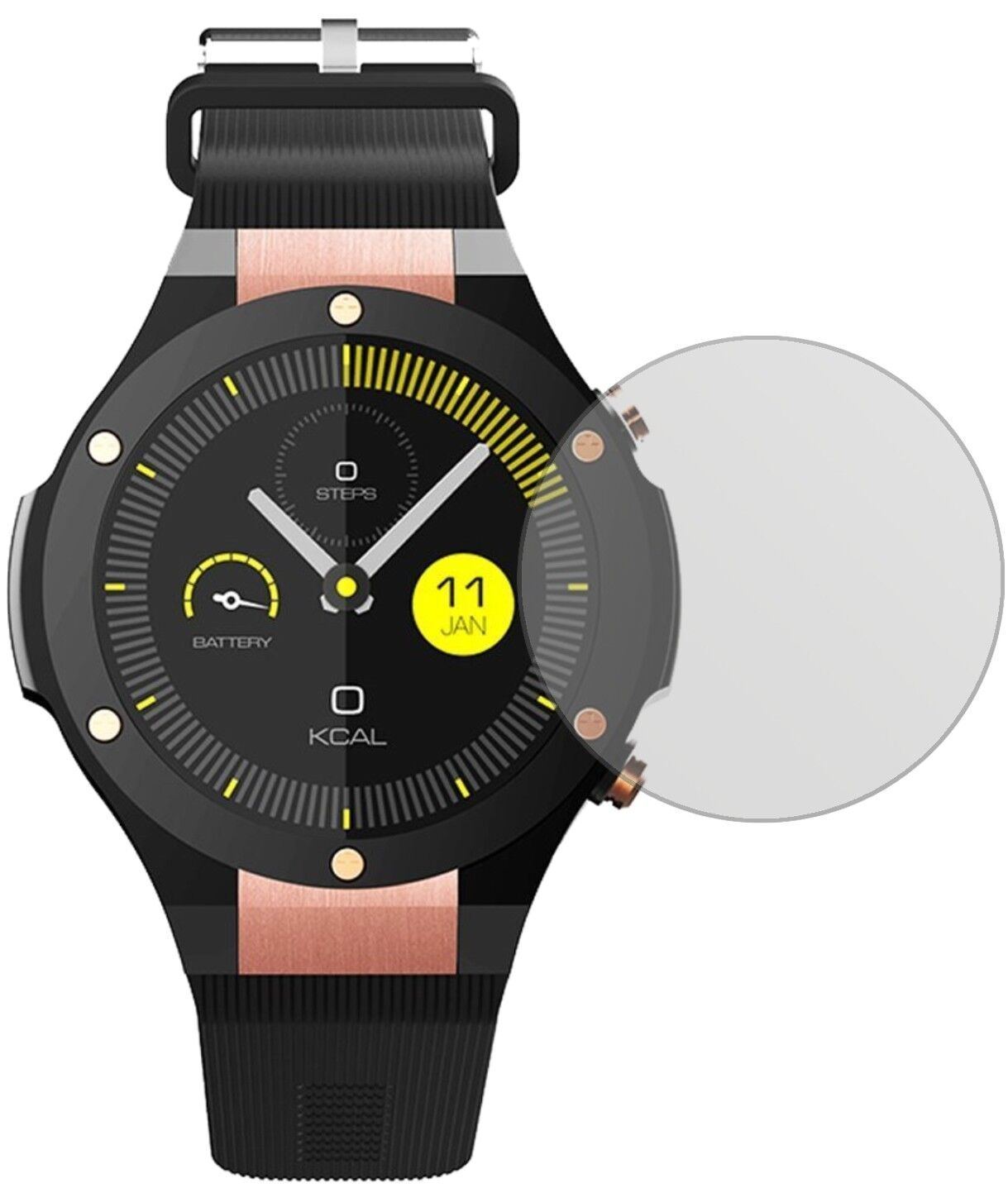 5x Schutzfolie matt für Docooler H2 Smartwatch Dis (1)