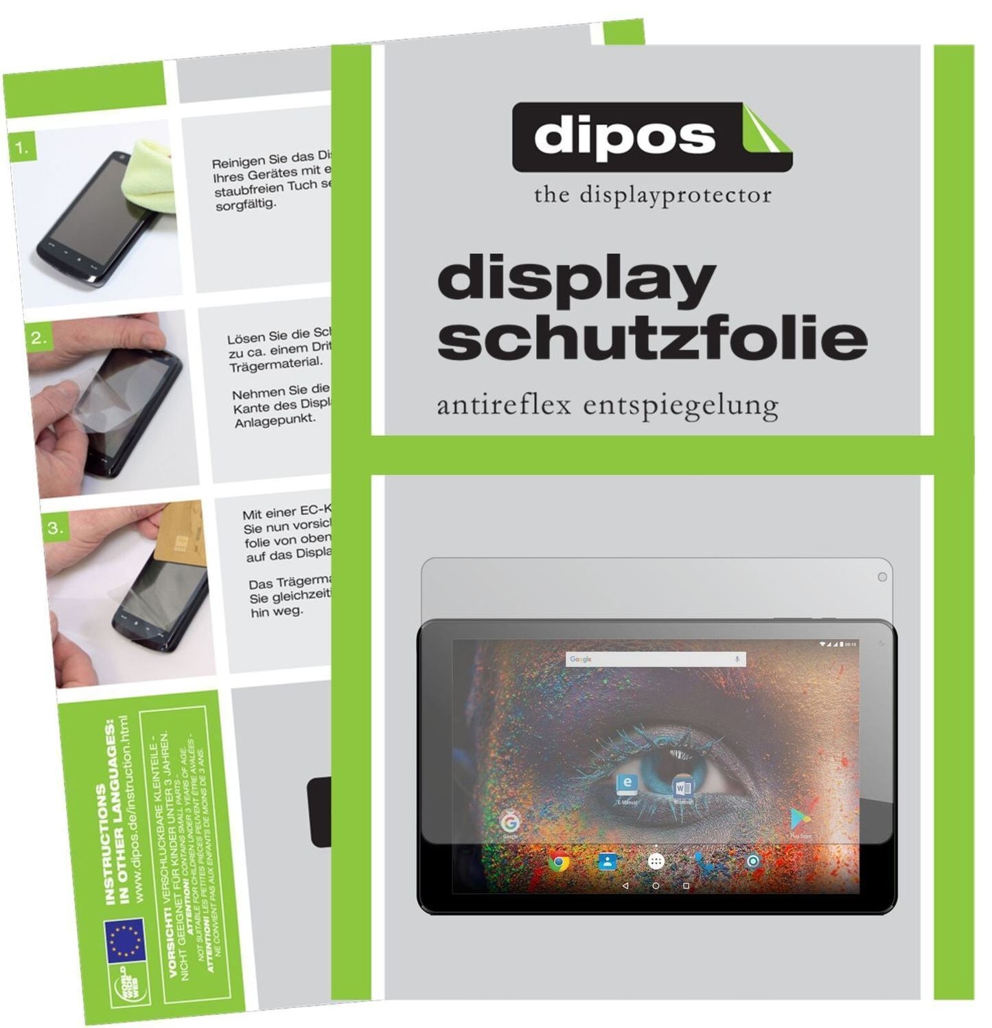 1x Schutzfolie matt für Odys Falcon 10 Plus Displa (2)