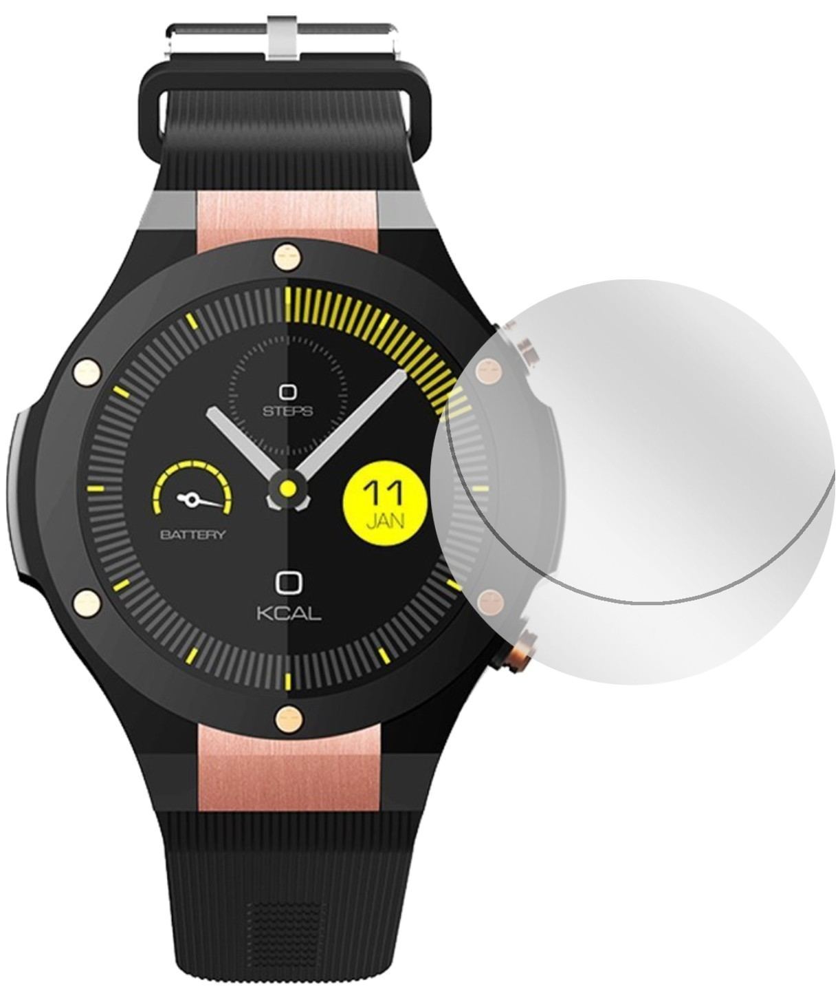6x Schutzfolie klar für Docooler H2 Smartwatch Dis (2)