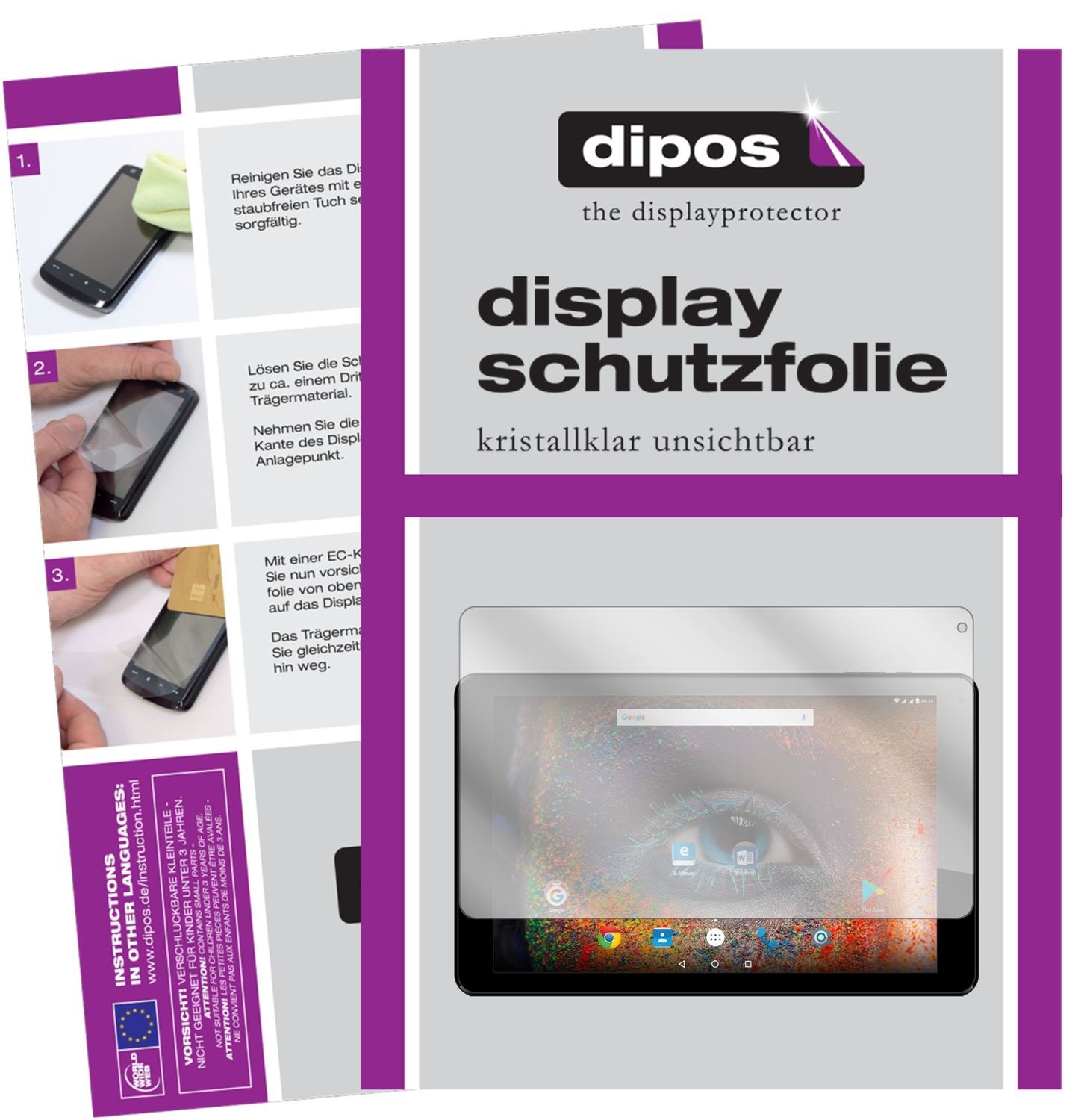 2x Schutzfolie klar für Odys Falcon 10 Plus Displa (1)