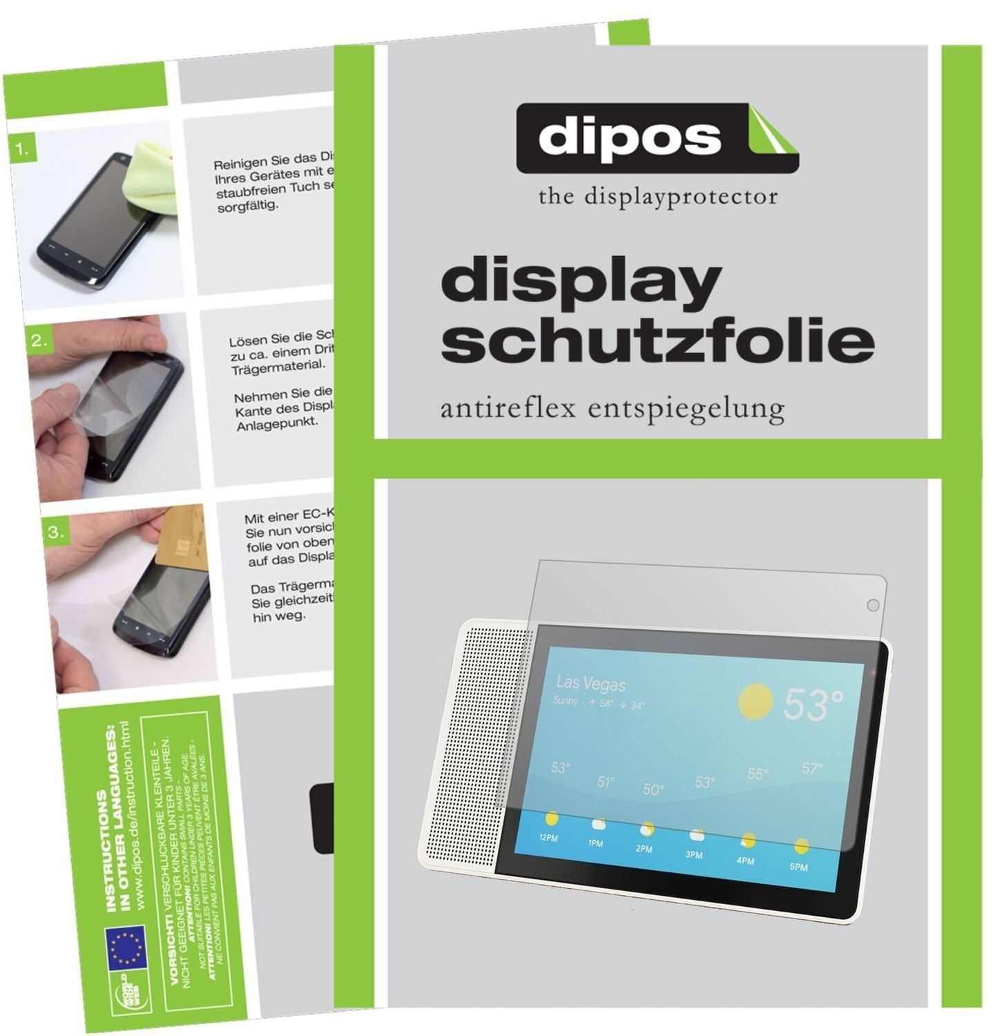 1x Schutzfolie matt für Lenovo Smart Display 10 Di (2)