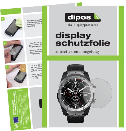 6x Schutzfolie matt für Ticwatch Pro Smartwatch Di (1)