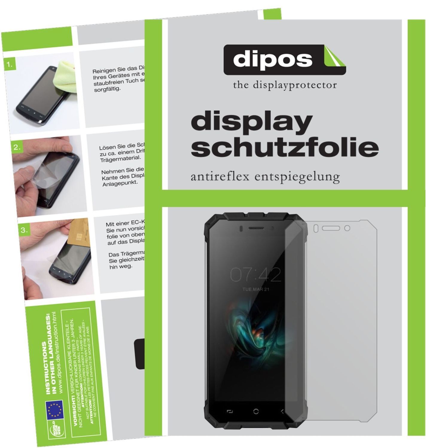 5x Schutzfolie matt für Ulefone Armor X Display-Sc (2)