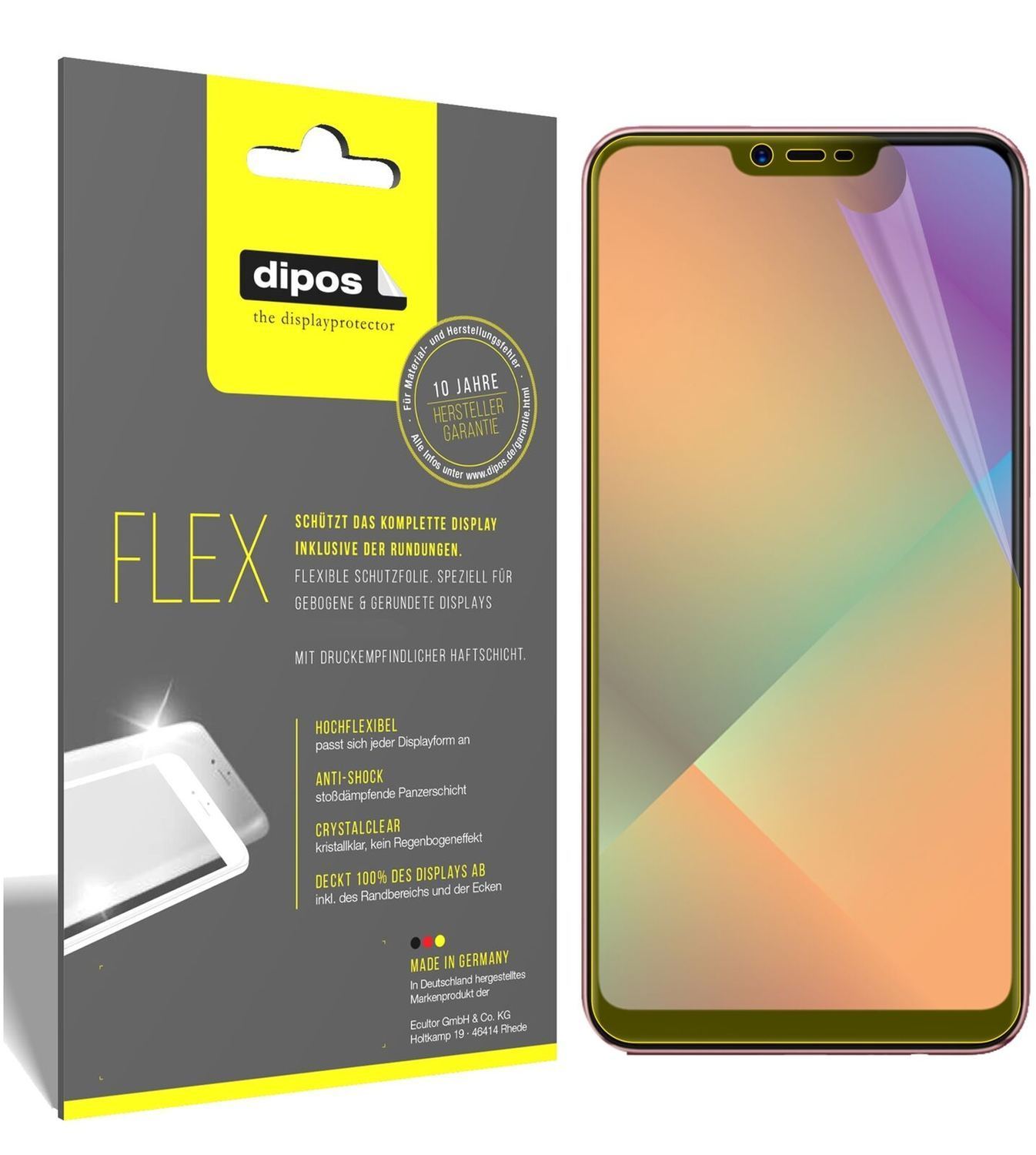 2x 3D Full Cover Schutzfolie für Oppo A5 (2)