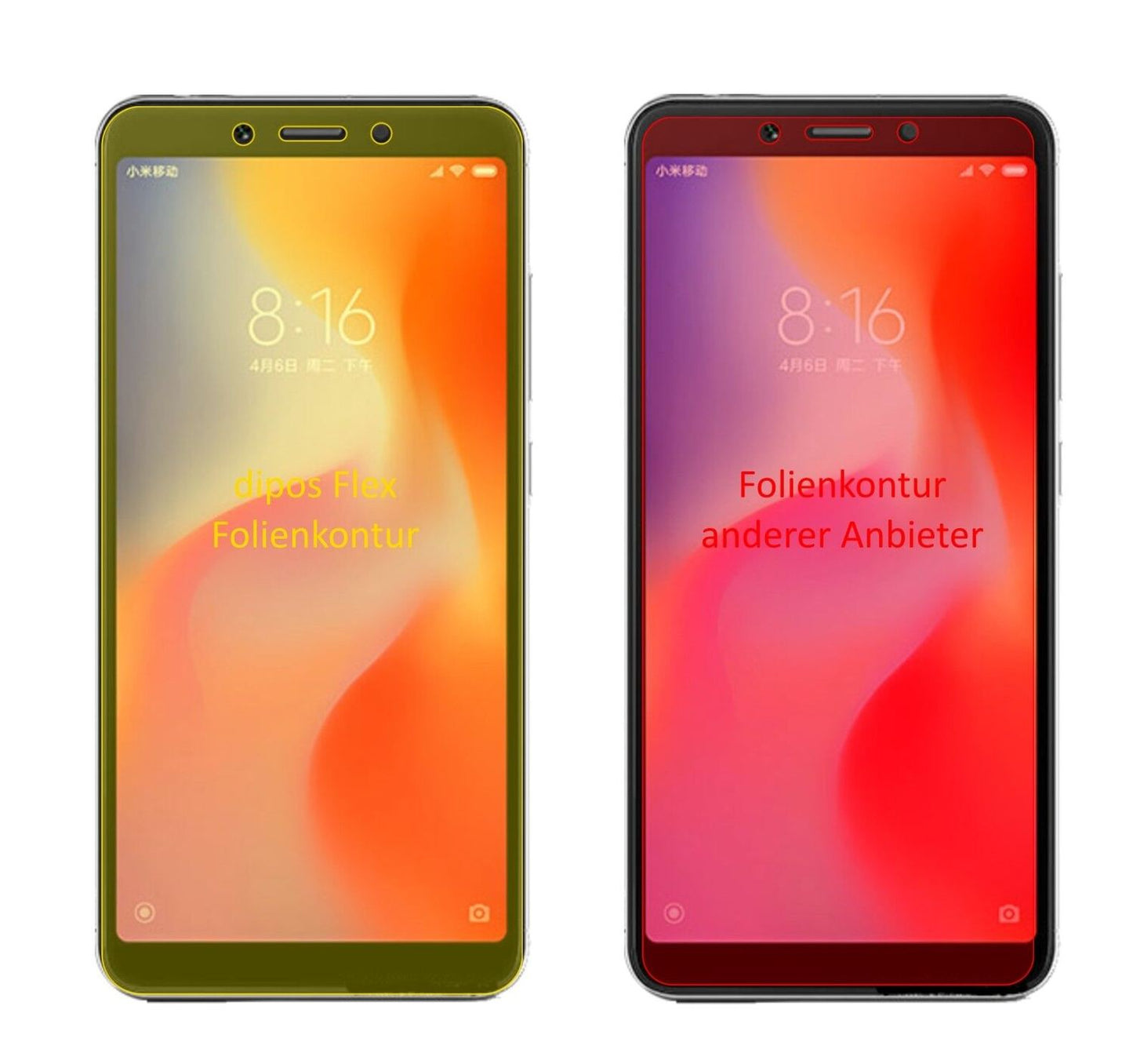 2x 3D Full Cover Schutzfolie für Xiaomi Redmi 6 (1)