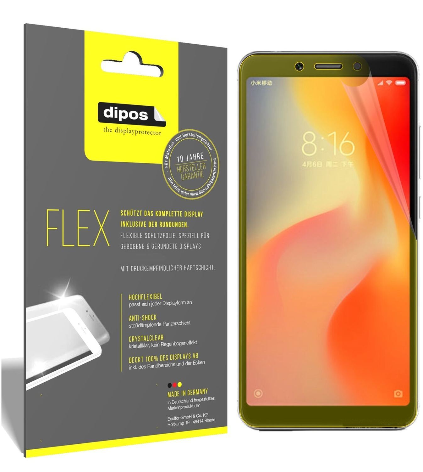 2x 3D Full Cover Schutzfolie für Xiaomi Redmi 6 (2)