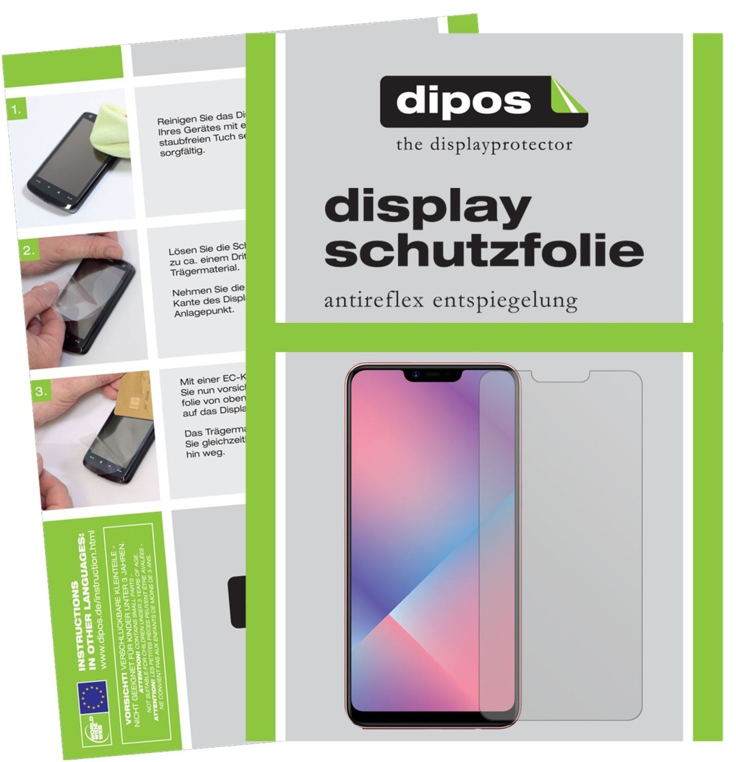 6x Schutzfolie matt für Oppo A5 Display-Schutzfoli (1)