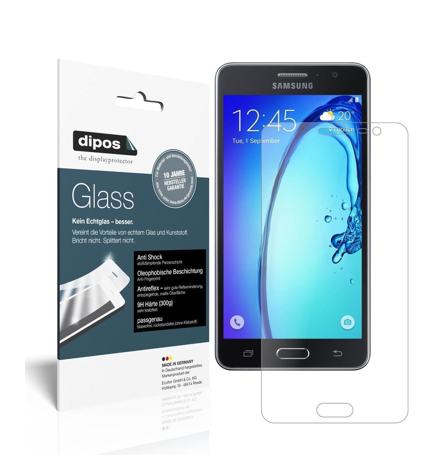 1x 9H Schutzfolie matt für Samsung Galaxy On6 Panz (2)