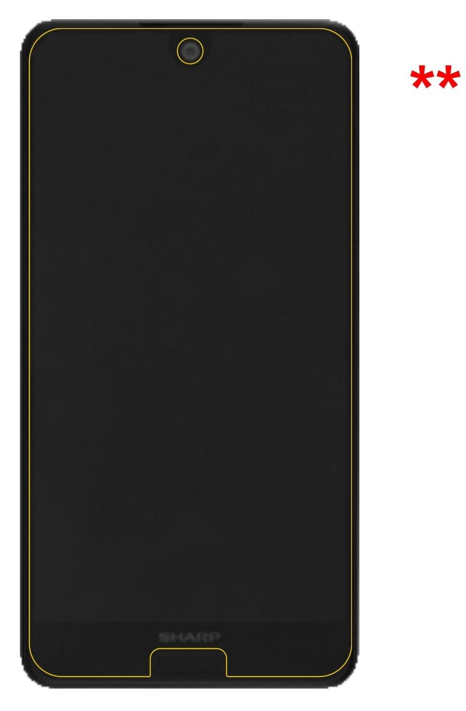 1x 9H Schutzfolie matt für Sharp Aquos C10 Panzerf (9)
