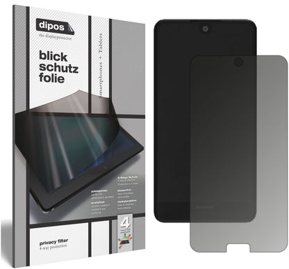 Blickschutzfolie für Sharp Aquos C10 matt Schutzfo (2)