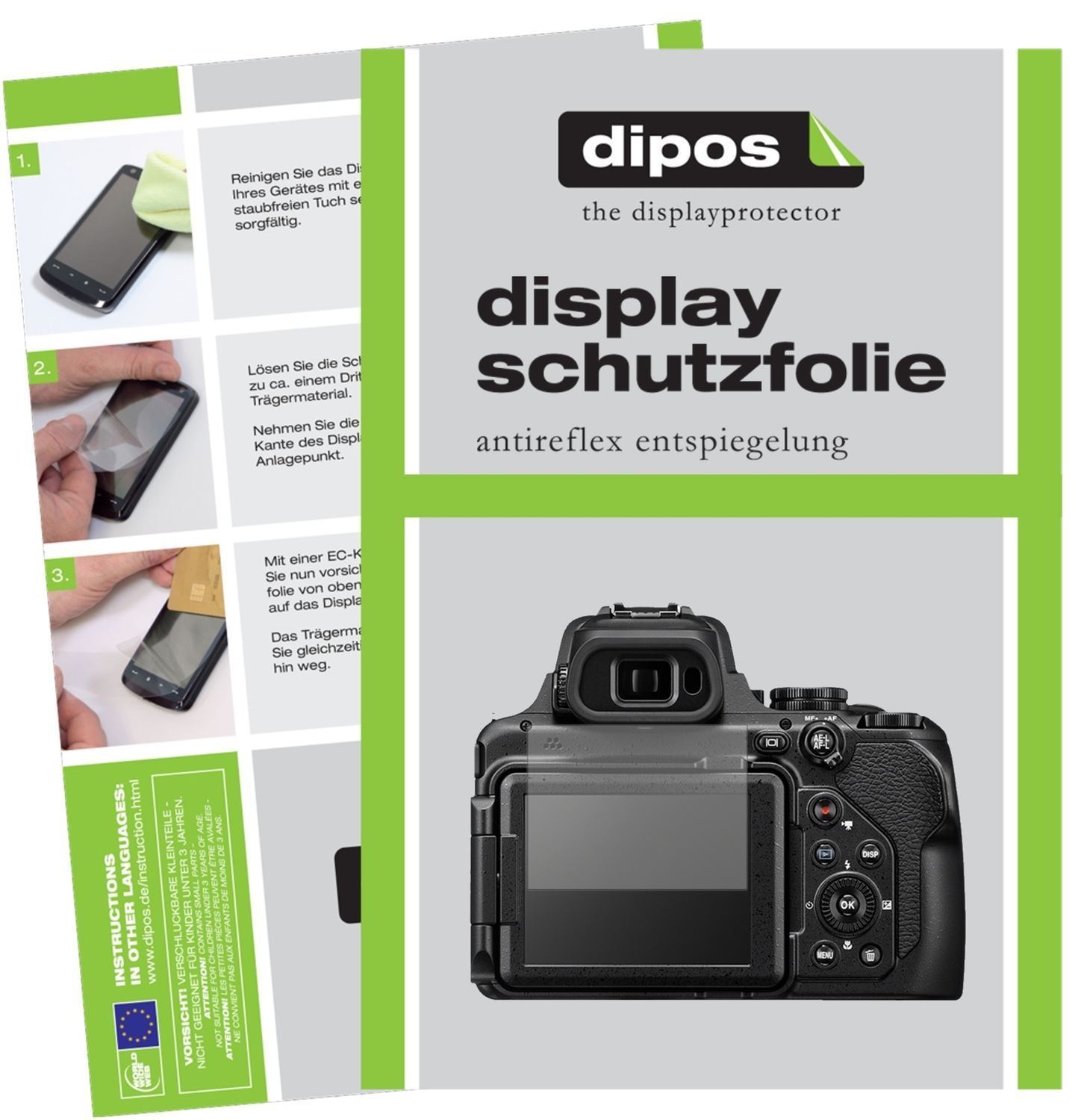 6x Schutzfolie matt für Nikon Coolpix P1000 Displa (1)