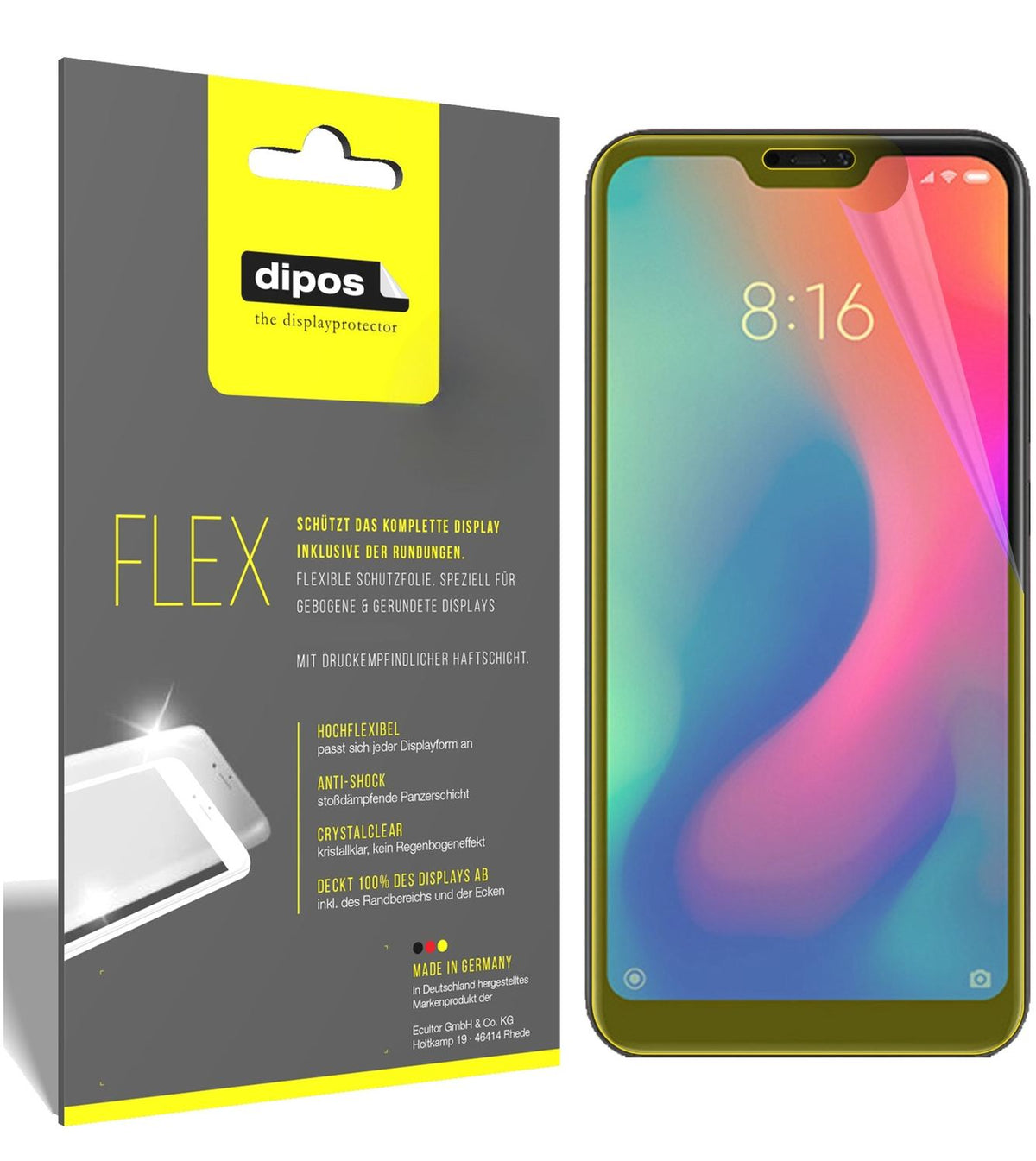 3x 3D Full Cover Schutzfolie für Xiaomi Redmi 6 Pr (1)