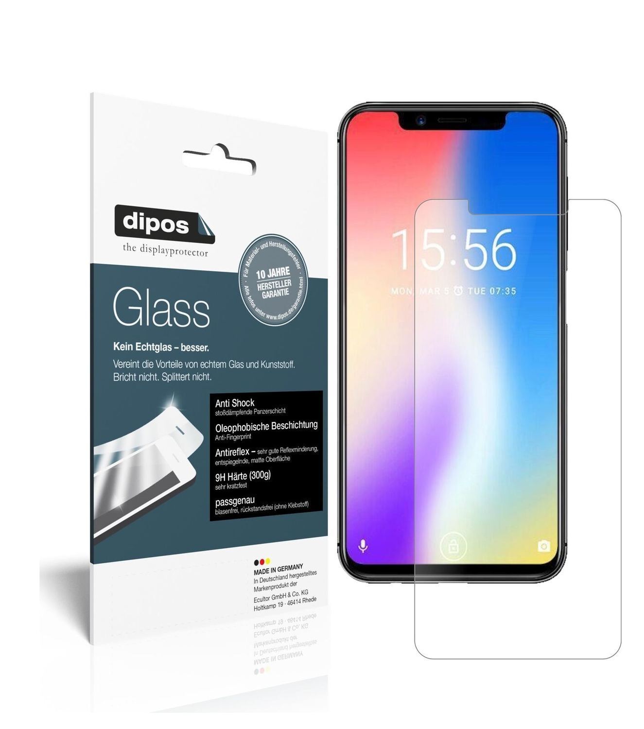 1x 9H Schutzfolie matt für Umidigi One Pro Panzerf (2)