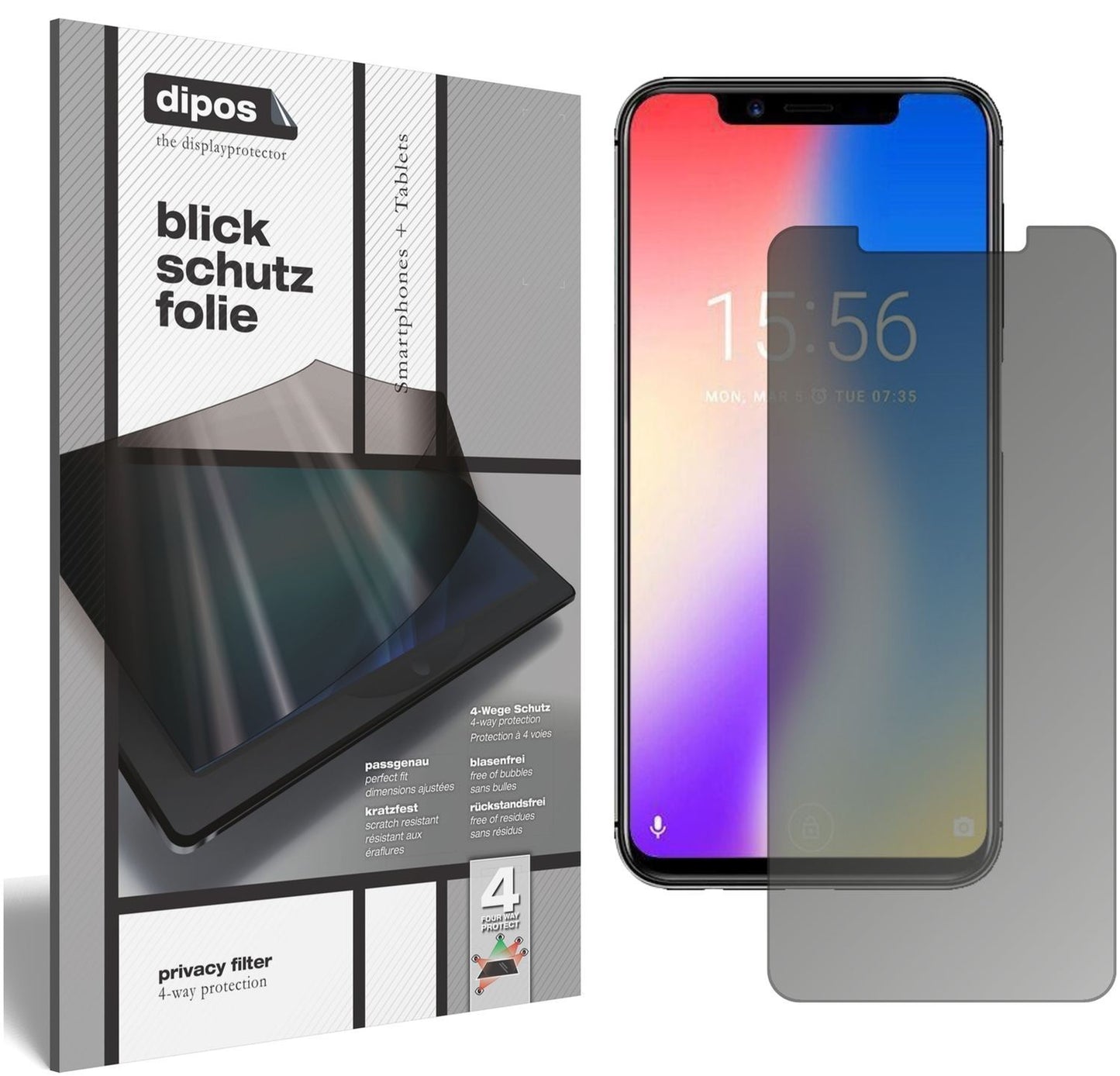 Blickschutzfolie für Umidigi One matt Schutzfolie  (1)