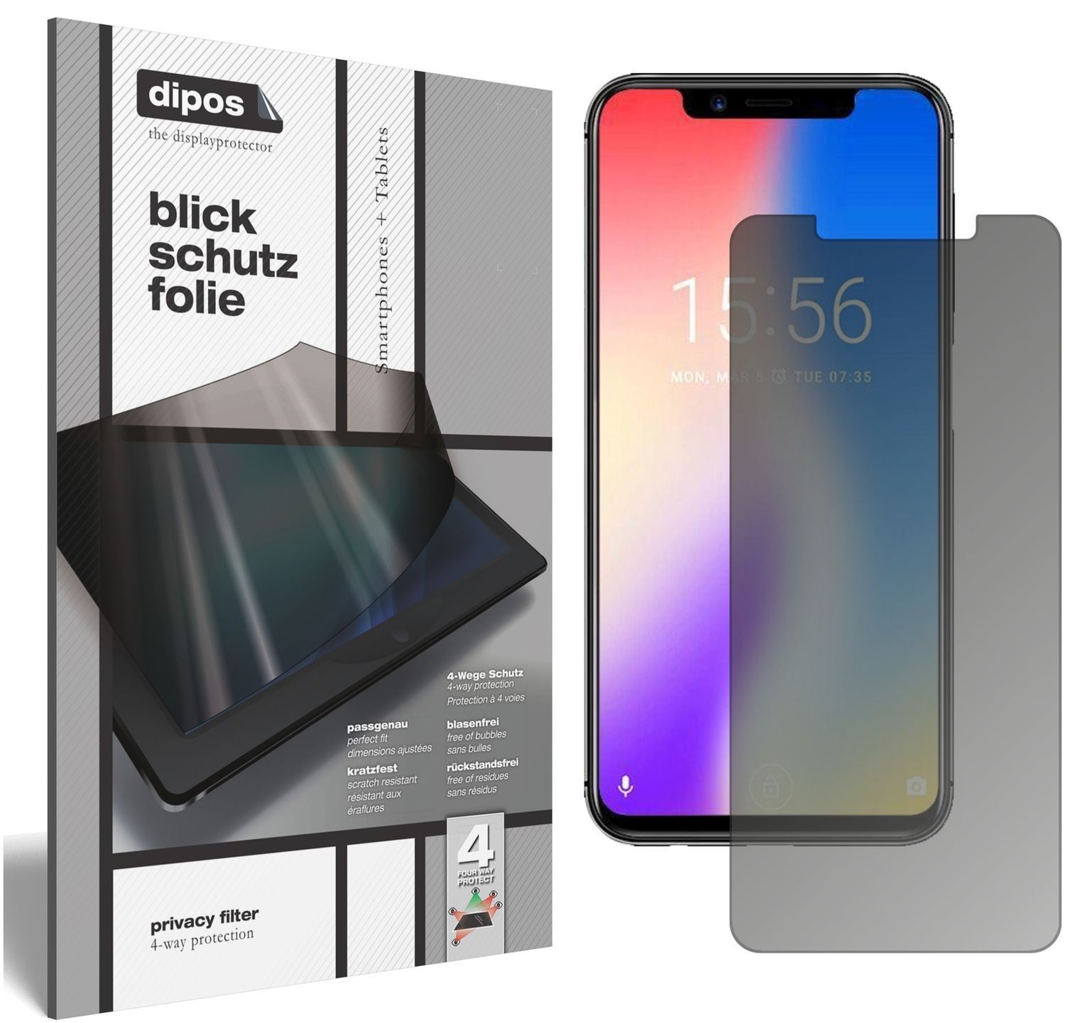 Blickschutzfolie für Umidigi One matt Schutzfolie  (1)