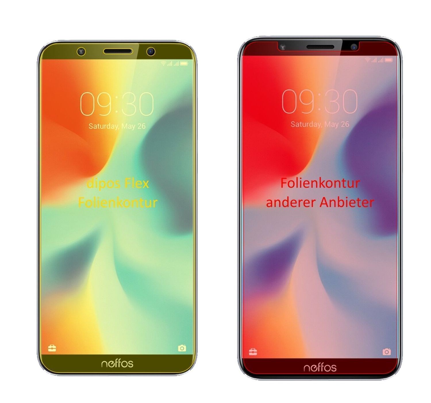 2x 3D Full Cover Schutzfolie für TP-Link Neffos C9 (1)