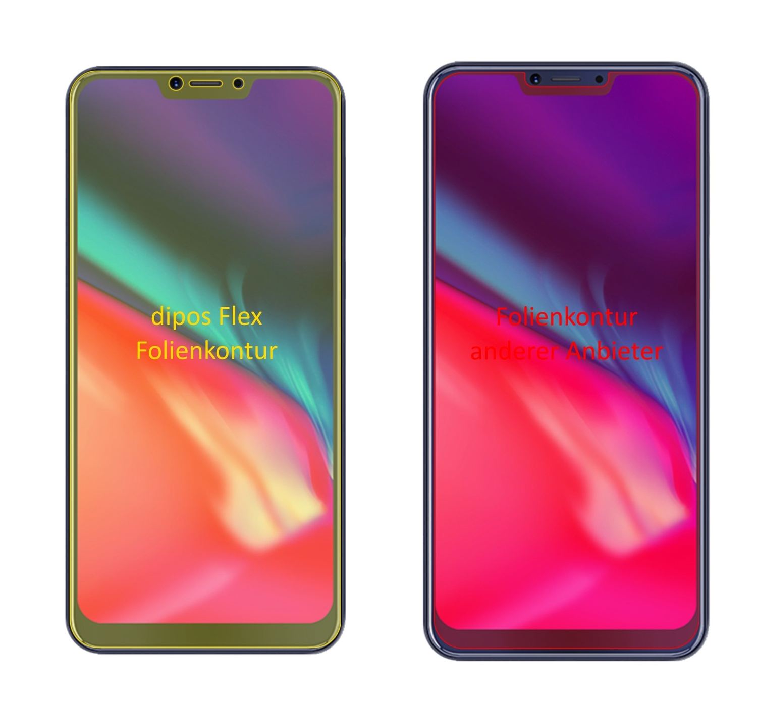 3x 3D Full Cover Schutzfolie für Cubot P20 (2)