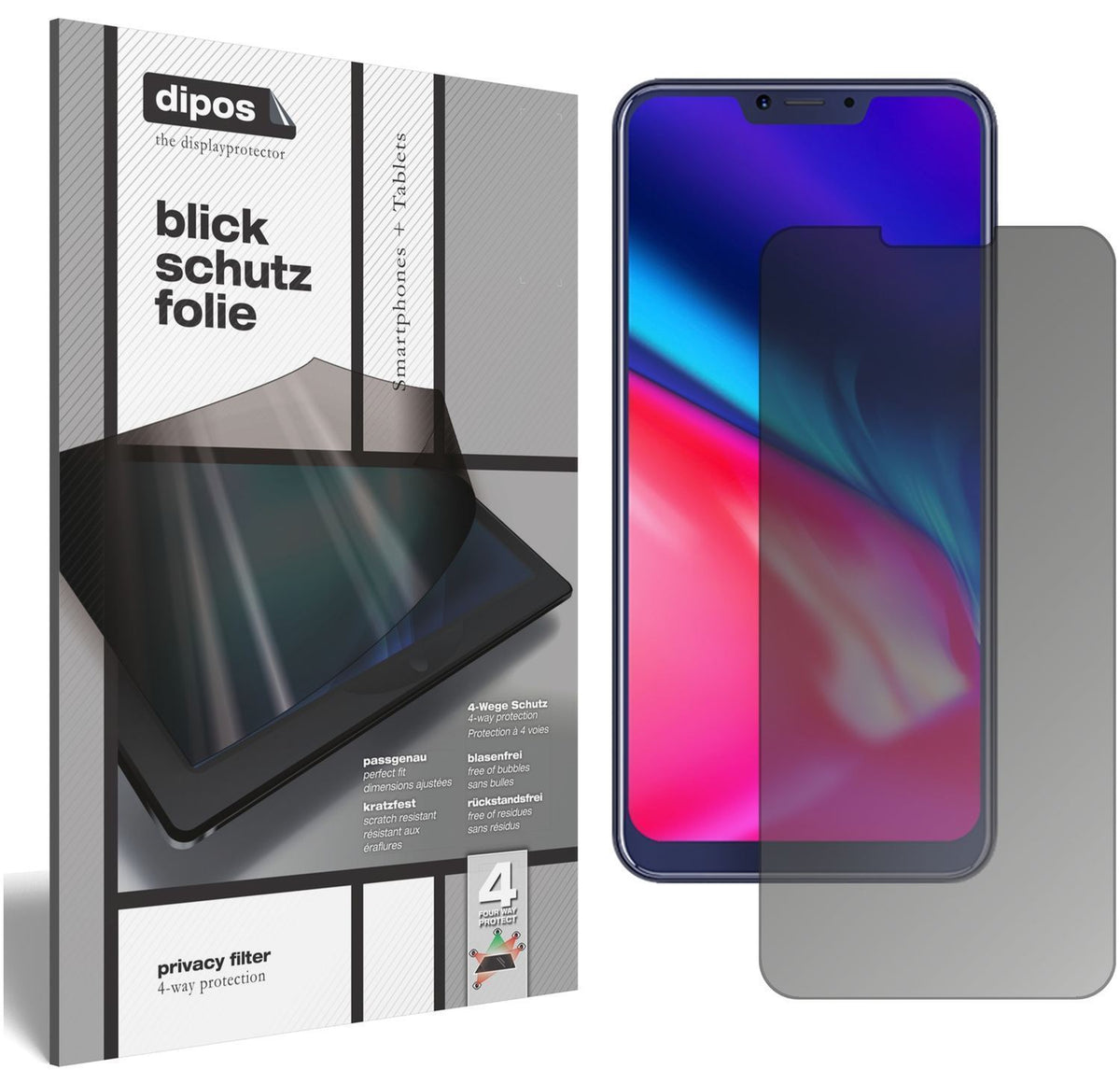 Blickschutzfolie für Cubot P20 matt Schutzfolie Pr (1)
