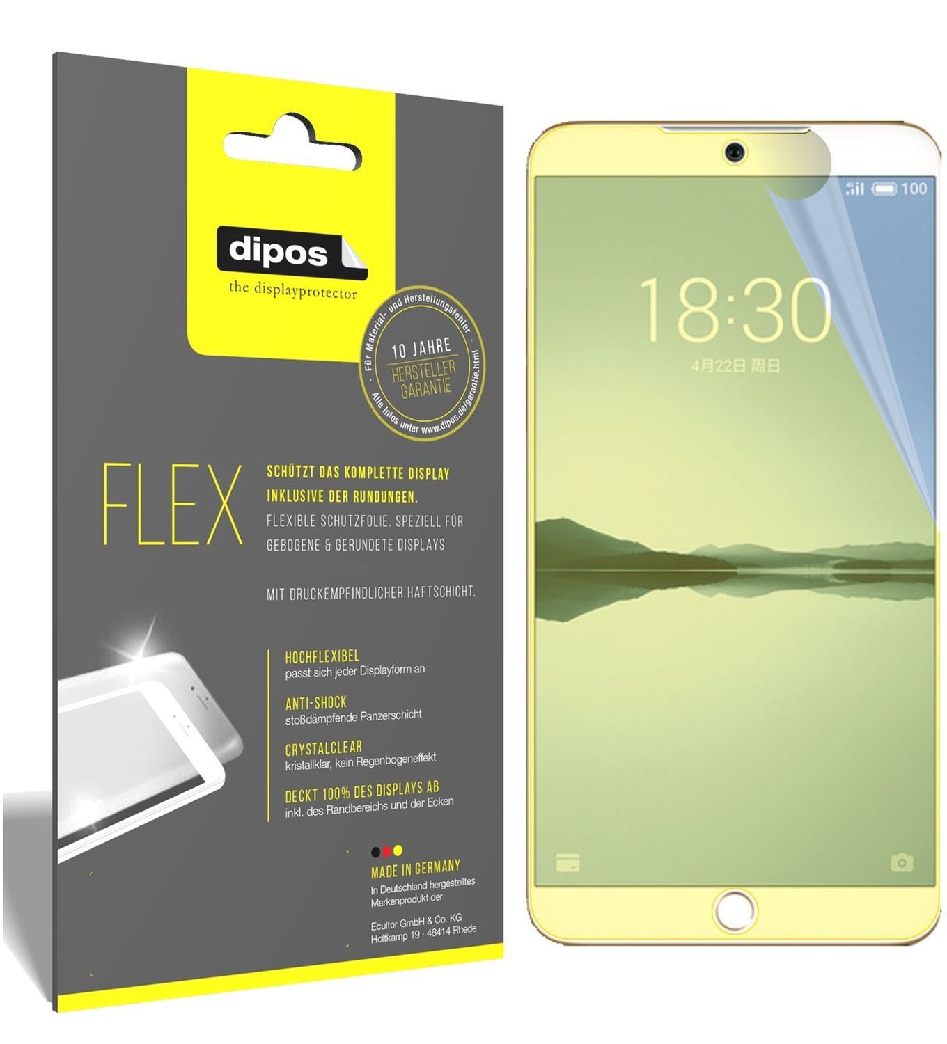 2x 3D Full Cover Schutzfolie für Meizu 15 (2)