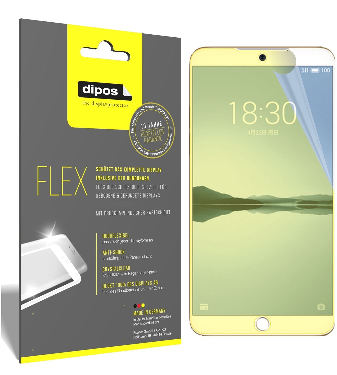 3x 3D Full Cover Schutzfolie für Meizu 15 Plus (1)