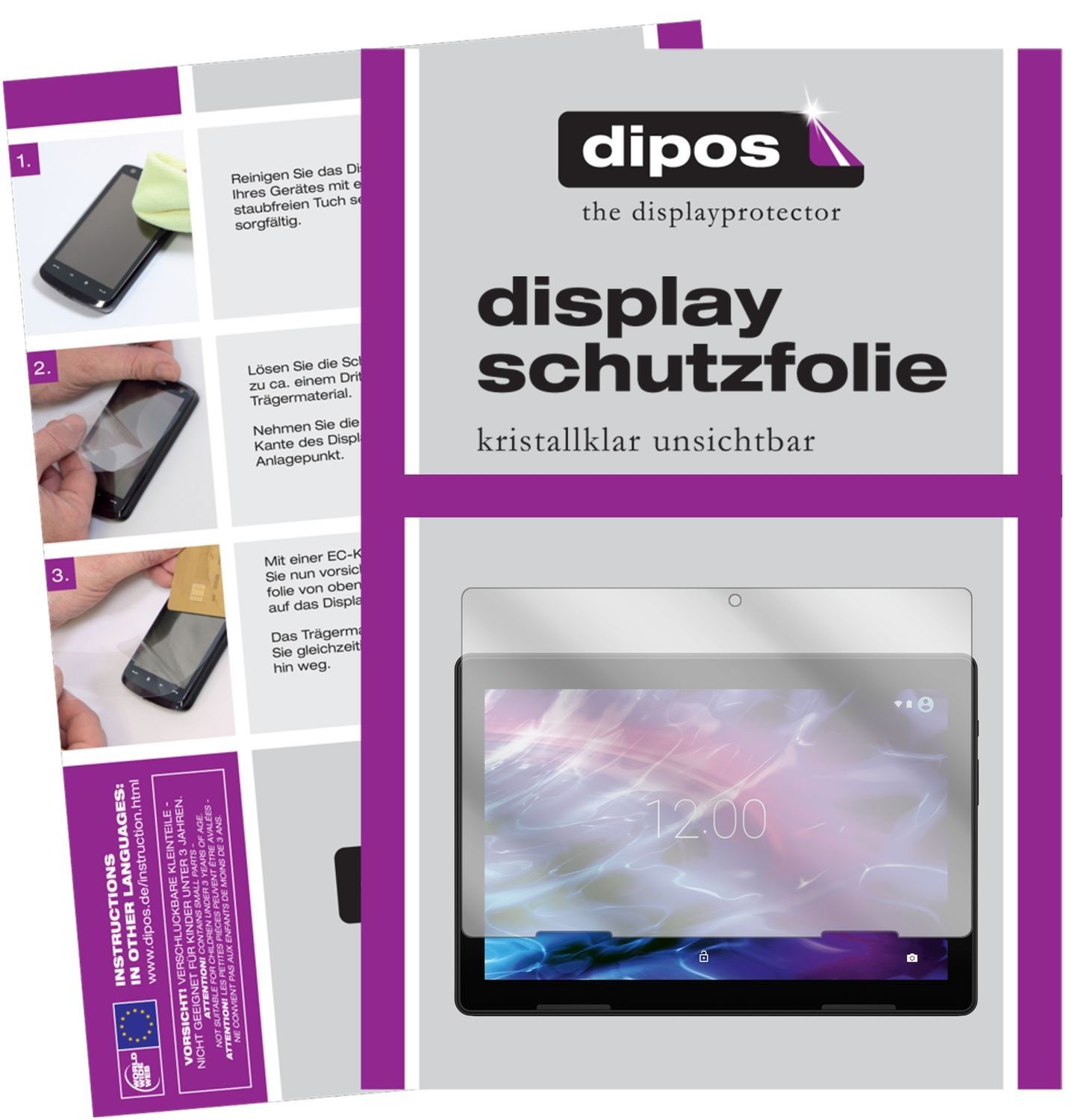 2x Schutzfolie klar für Medion Lifetab E10604 Disp (1)