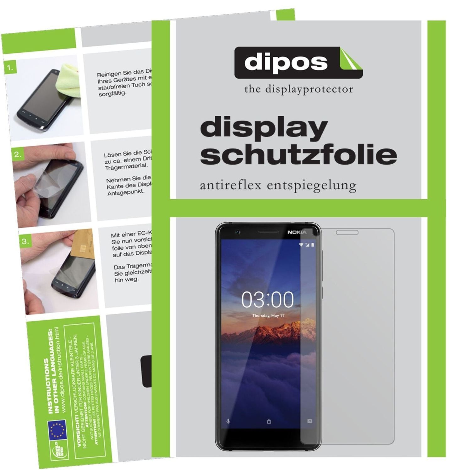 5x Schutzfolie matt für Nokia 46025 Display-Schutz (2)