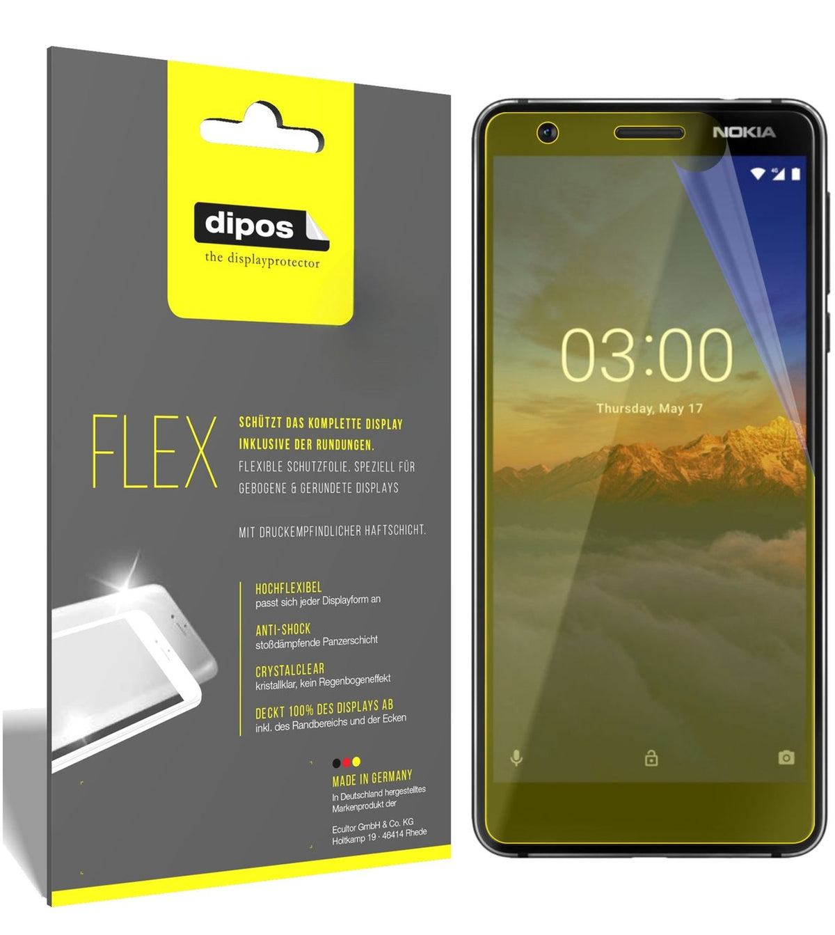 3x 3D Full Cover Schutzfolie für Nokia 46025 (1)