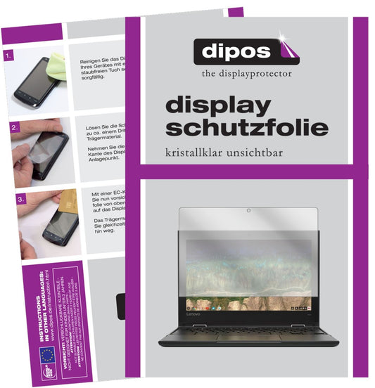 2x Schutzfolie klar für Lenovo 500e Chromebook Dis (1)