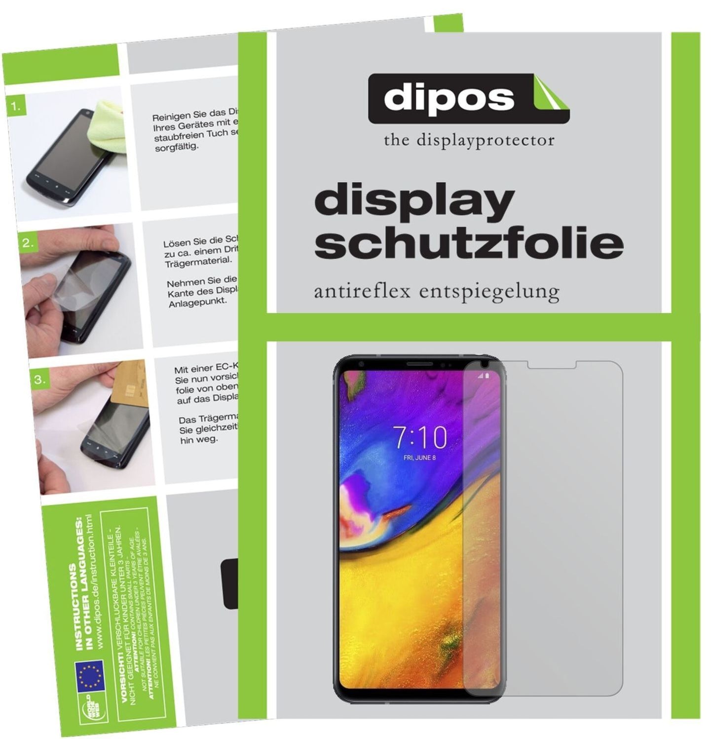 5x Schutzfolie matt für LG V35 ThinQ Display-Schut (2)