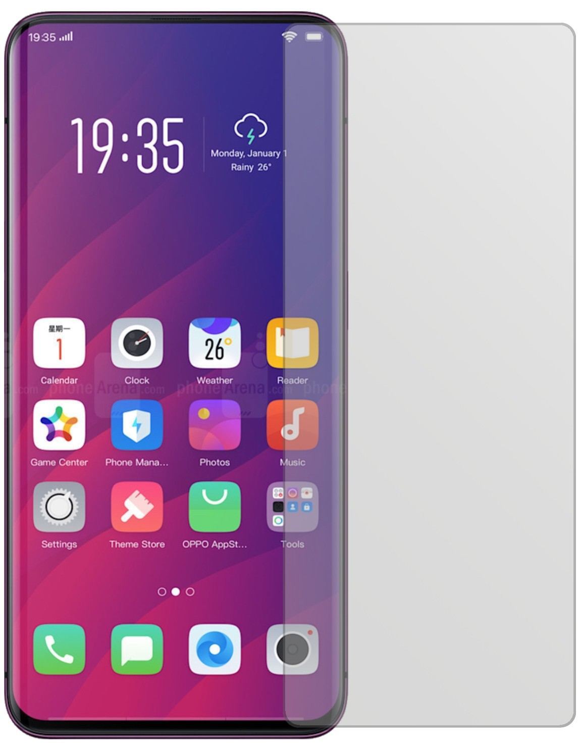 2x Schutzfolie matt für Oppo Find X Display-Schutz (2)