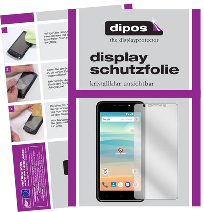 5x Schutzfolie klar für Cherry Mobile Flare S6 Dis (2)