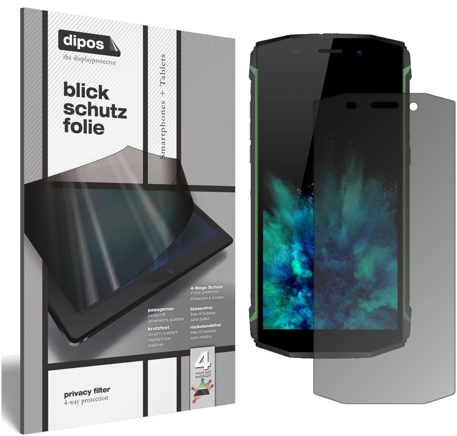 Blickschutzfolie für Blackview BV5800 Pro matt Sch (2)