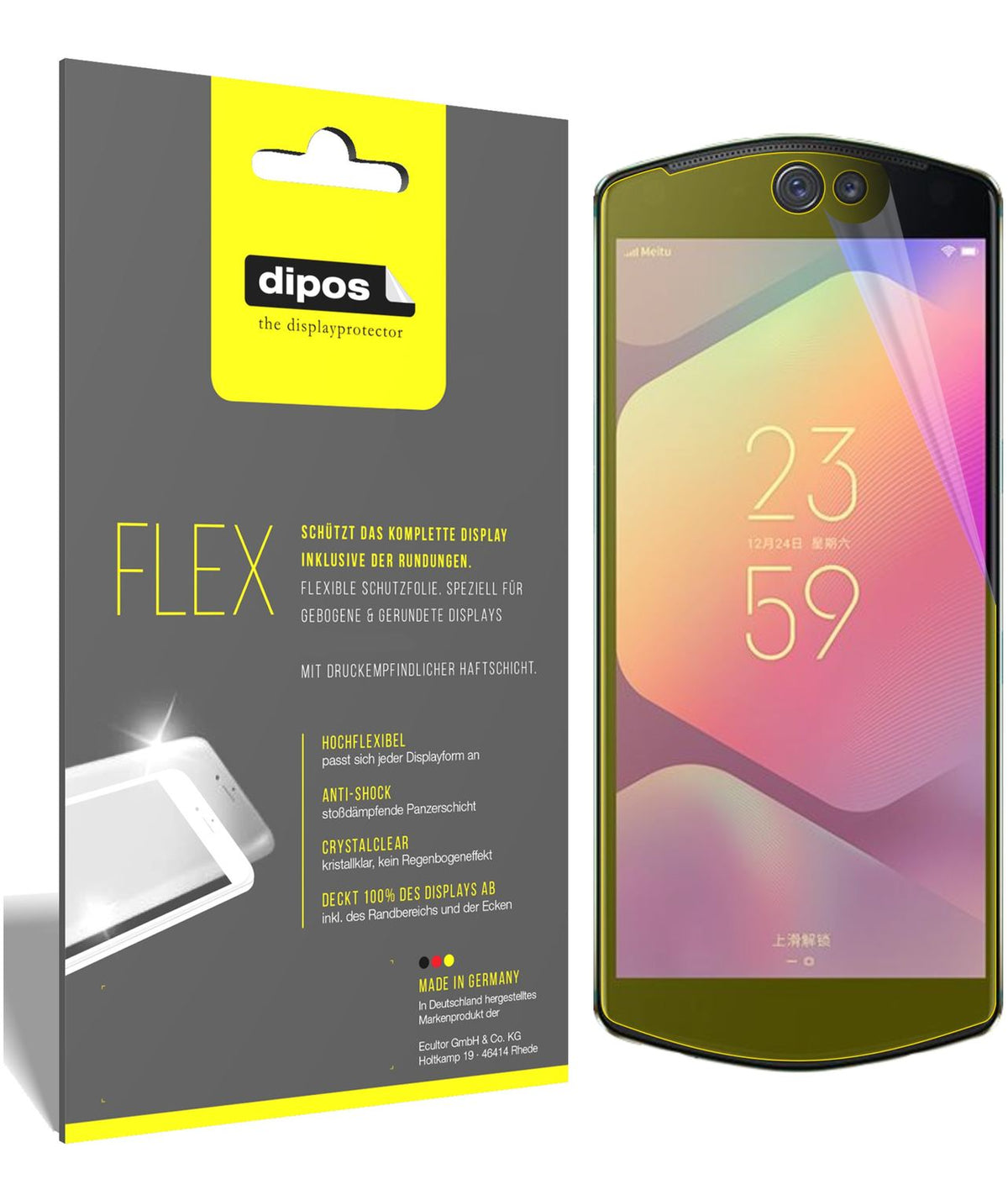 3x 3D Full Cover Schutzfolie für Meitu T9 (1)