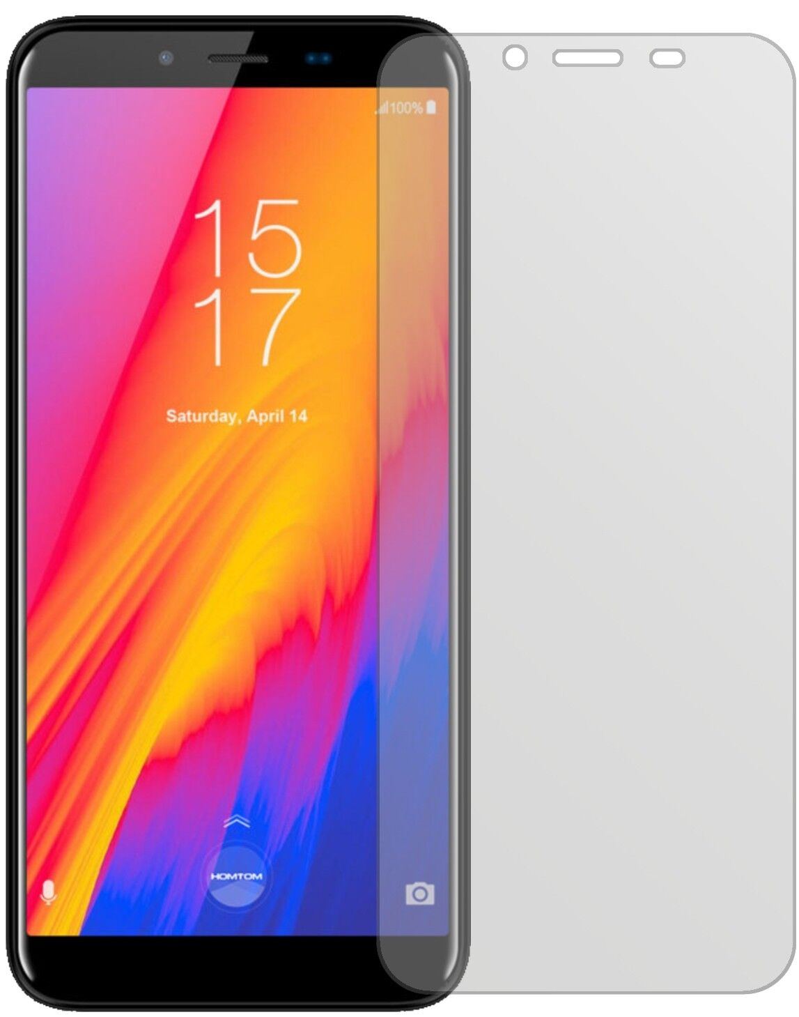 1x Schutzfolie matt für HomTom S99 Display-Schutzf (1)