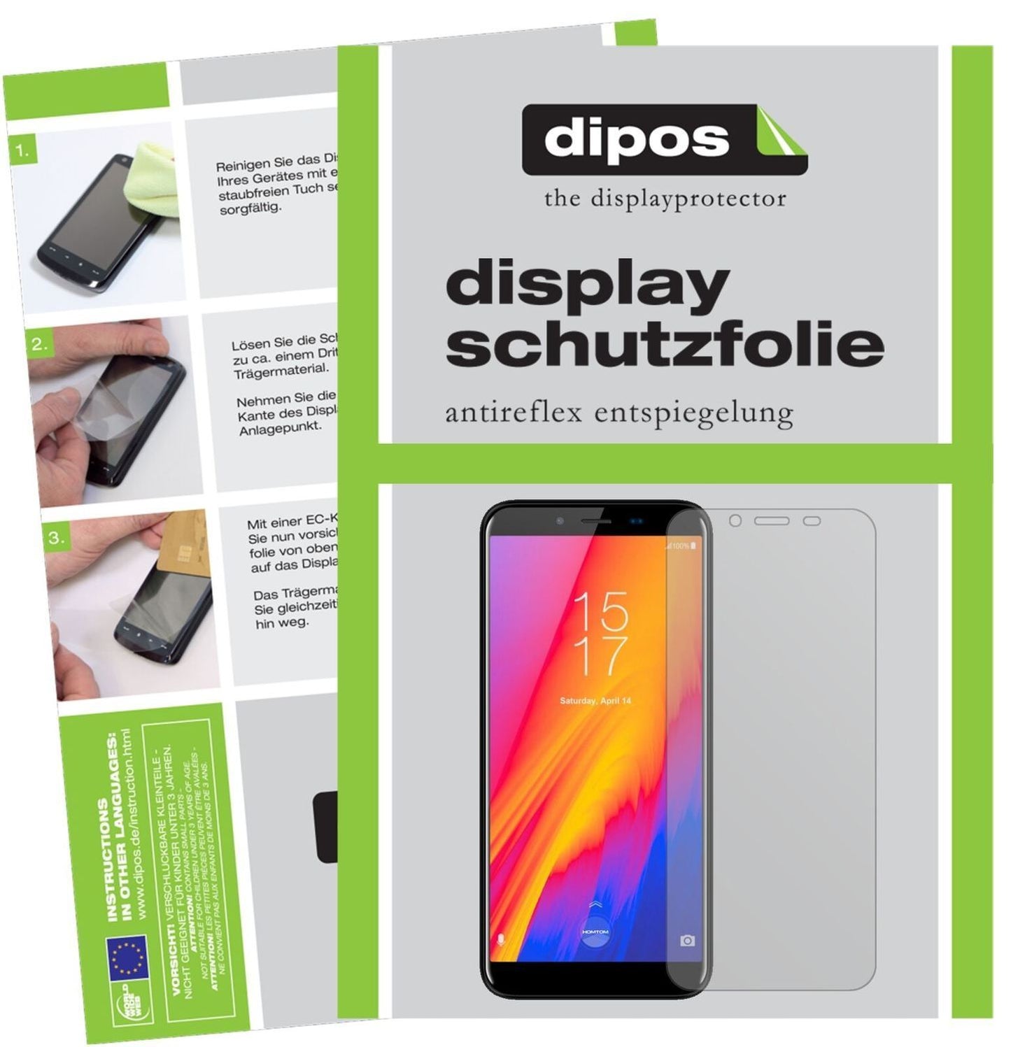 1x Schutzfolie matt für HomTom S99 Display-Schutzf (2)