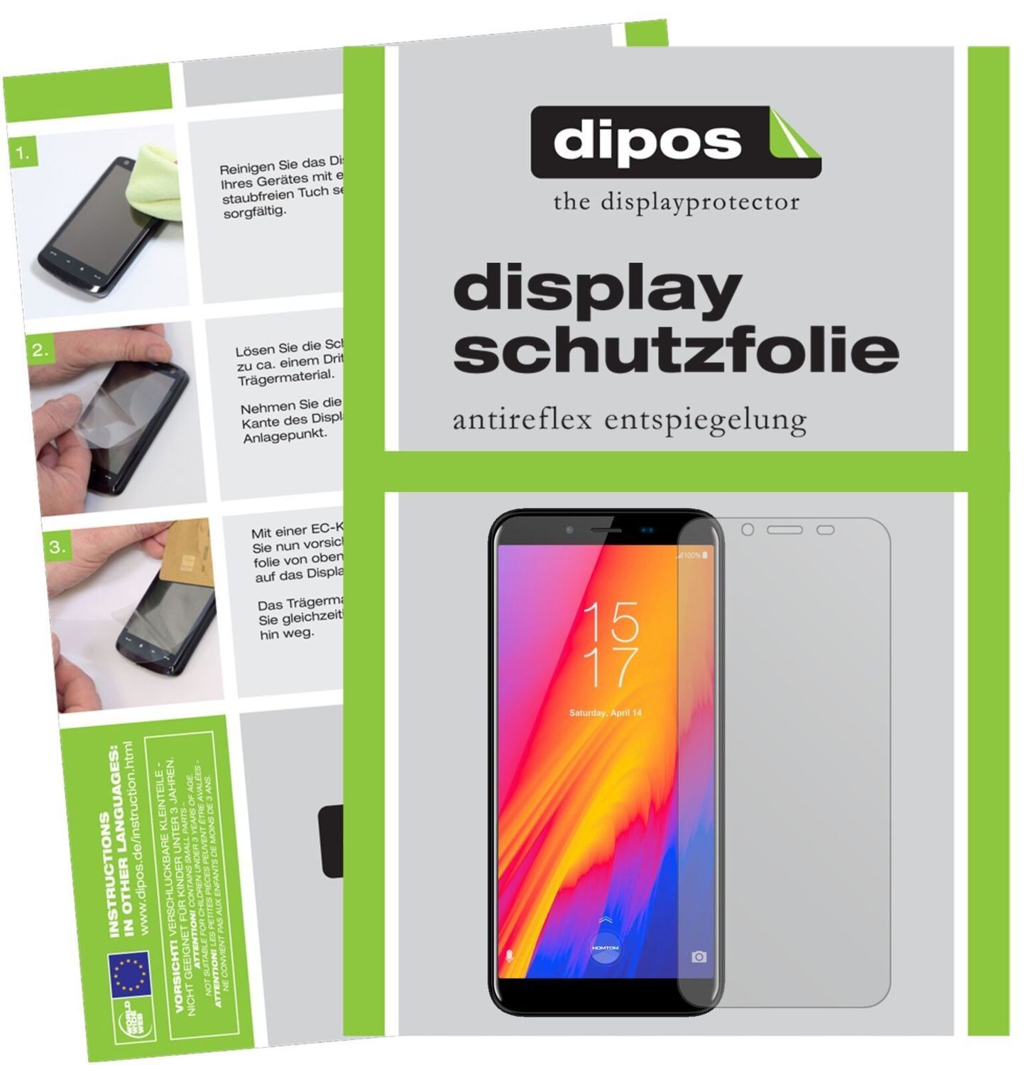 1x Schutzfolie matt für HomTom S99 Display-Schutzf (2)