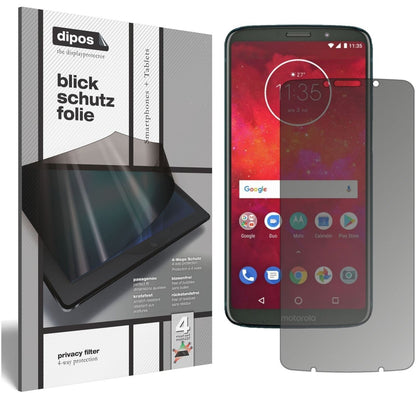 Blickschutzfolie für Motorola Moto Z3 Play matt Sc (2)