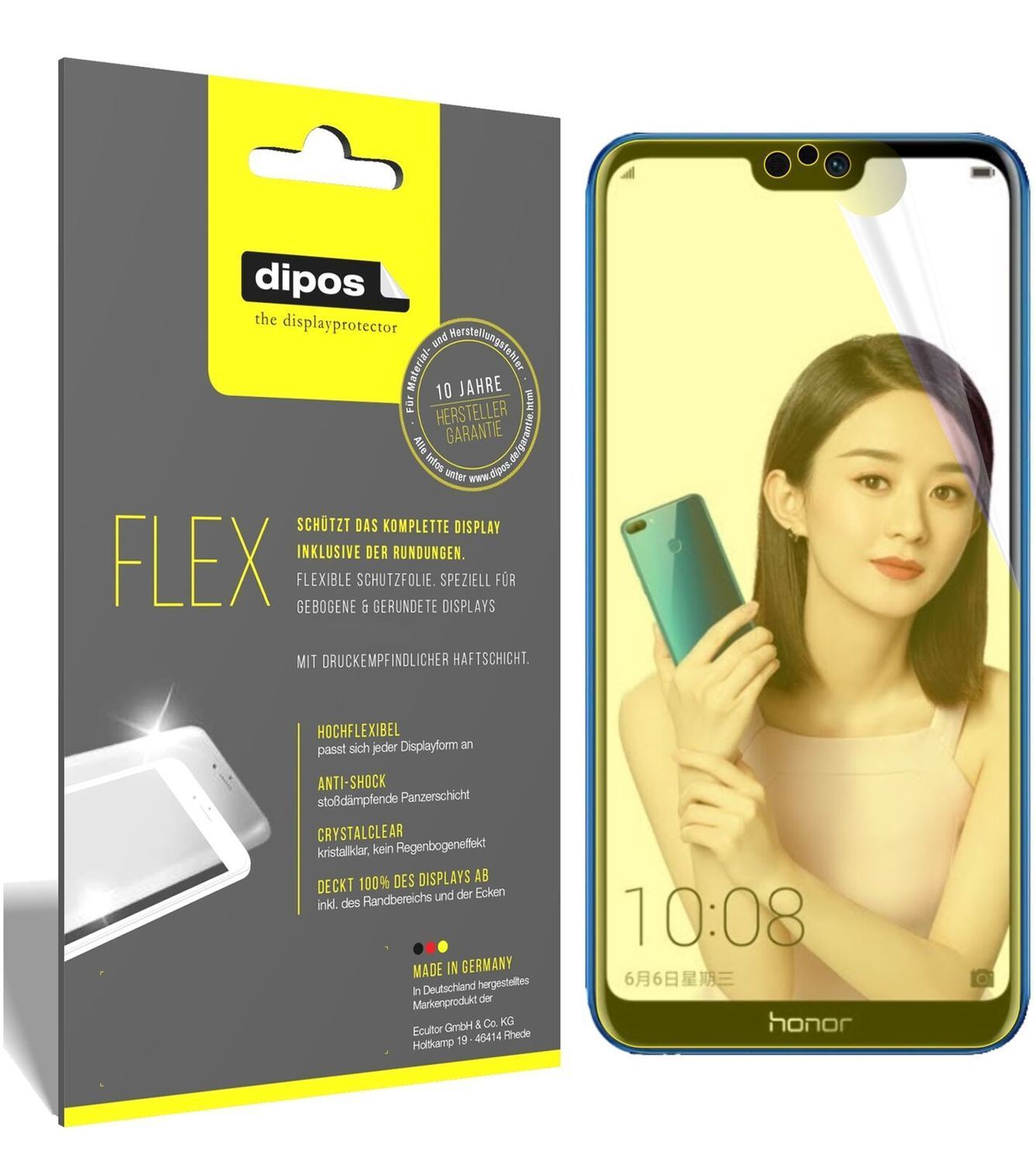 2x 3D Full Cover Schutzfolie für Honor 9i 2018 (2)