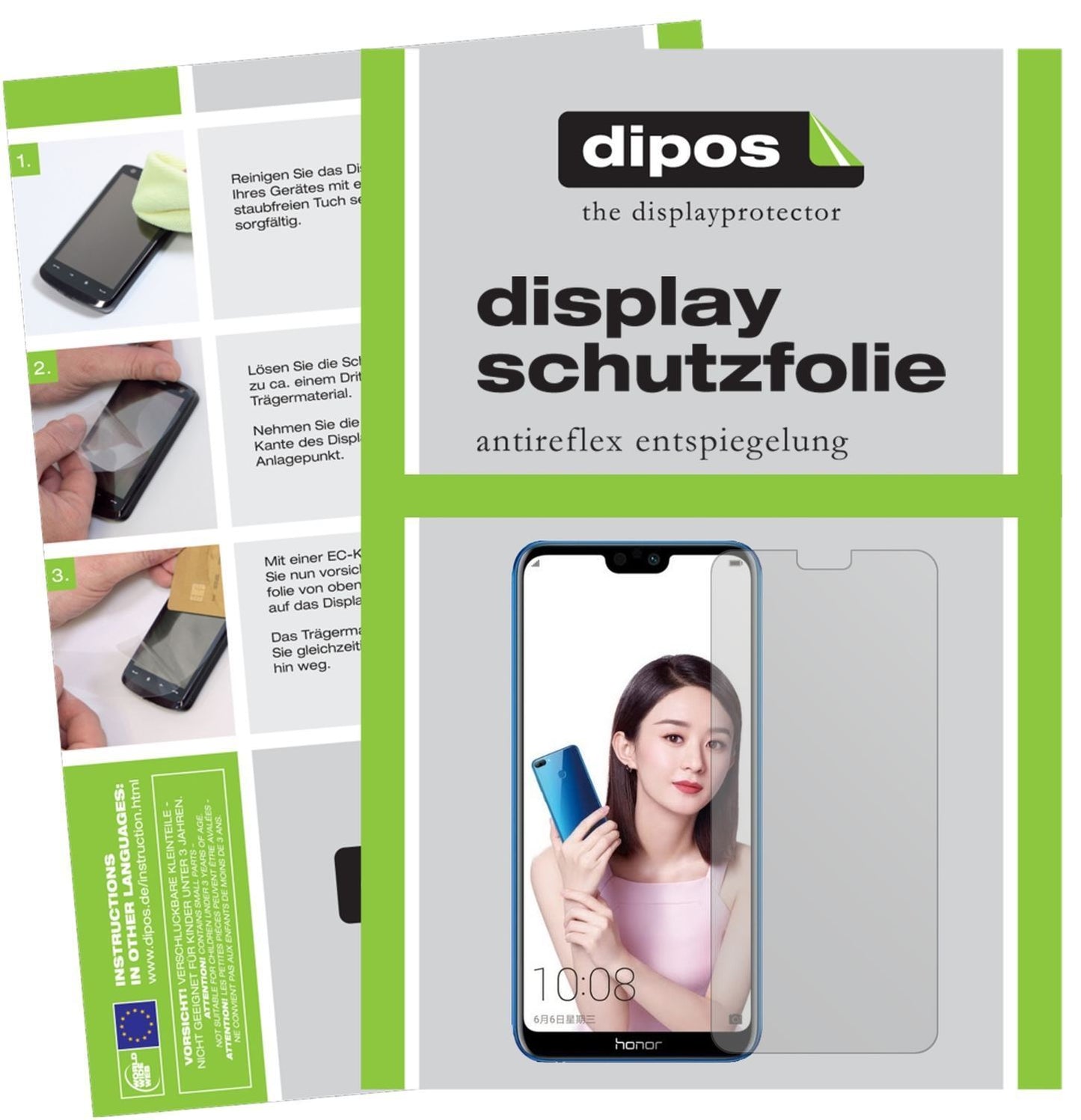 2x Schutzfolie matt für Honor 9i 2018 Display-Schu (1)