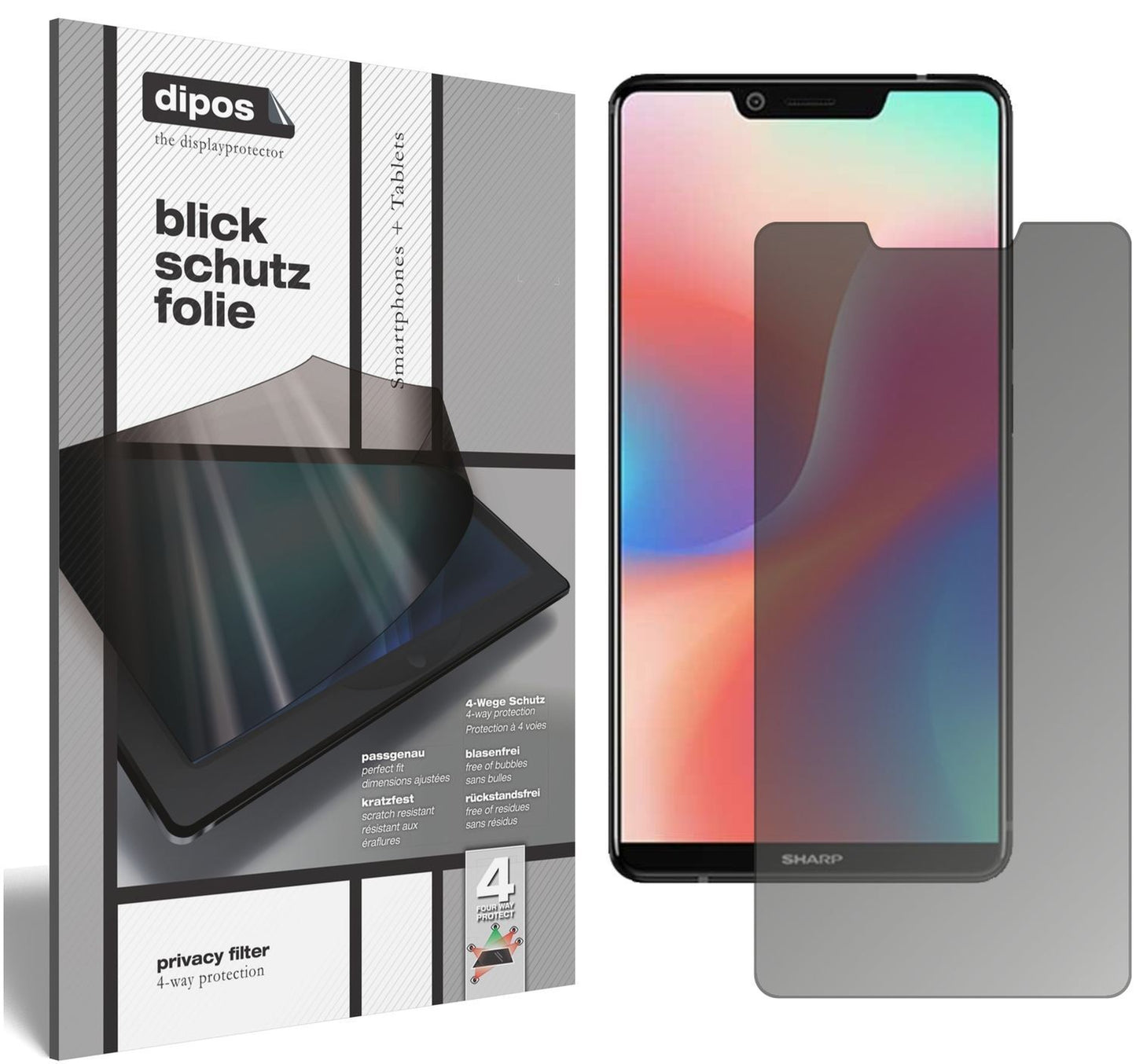 Blickschutzfolie für Sharp Aquos S3 High Edition m (1)