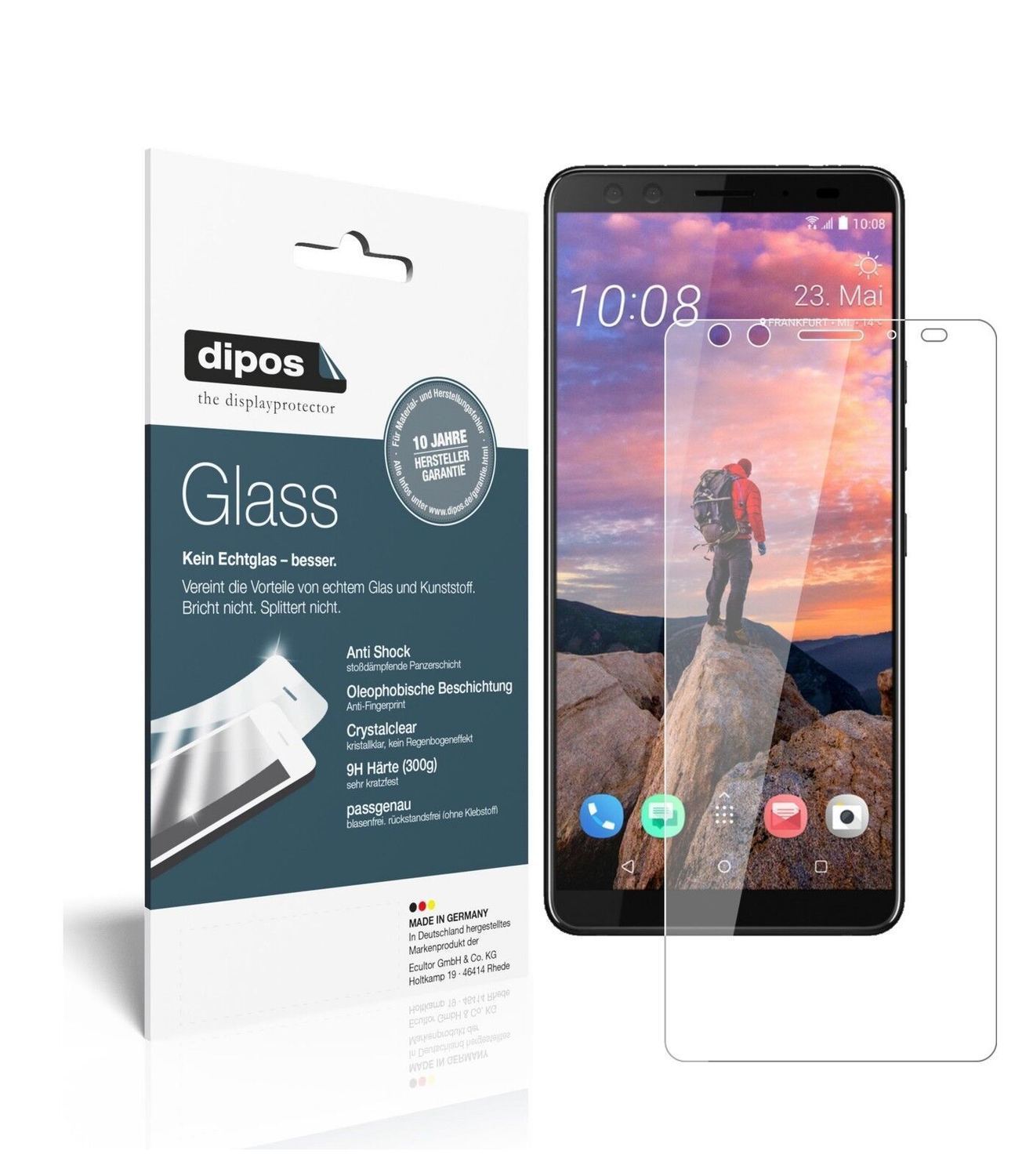 1x 9H Schutzfolie für HTC U12 Plus Panzerfolie (2)