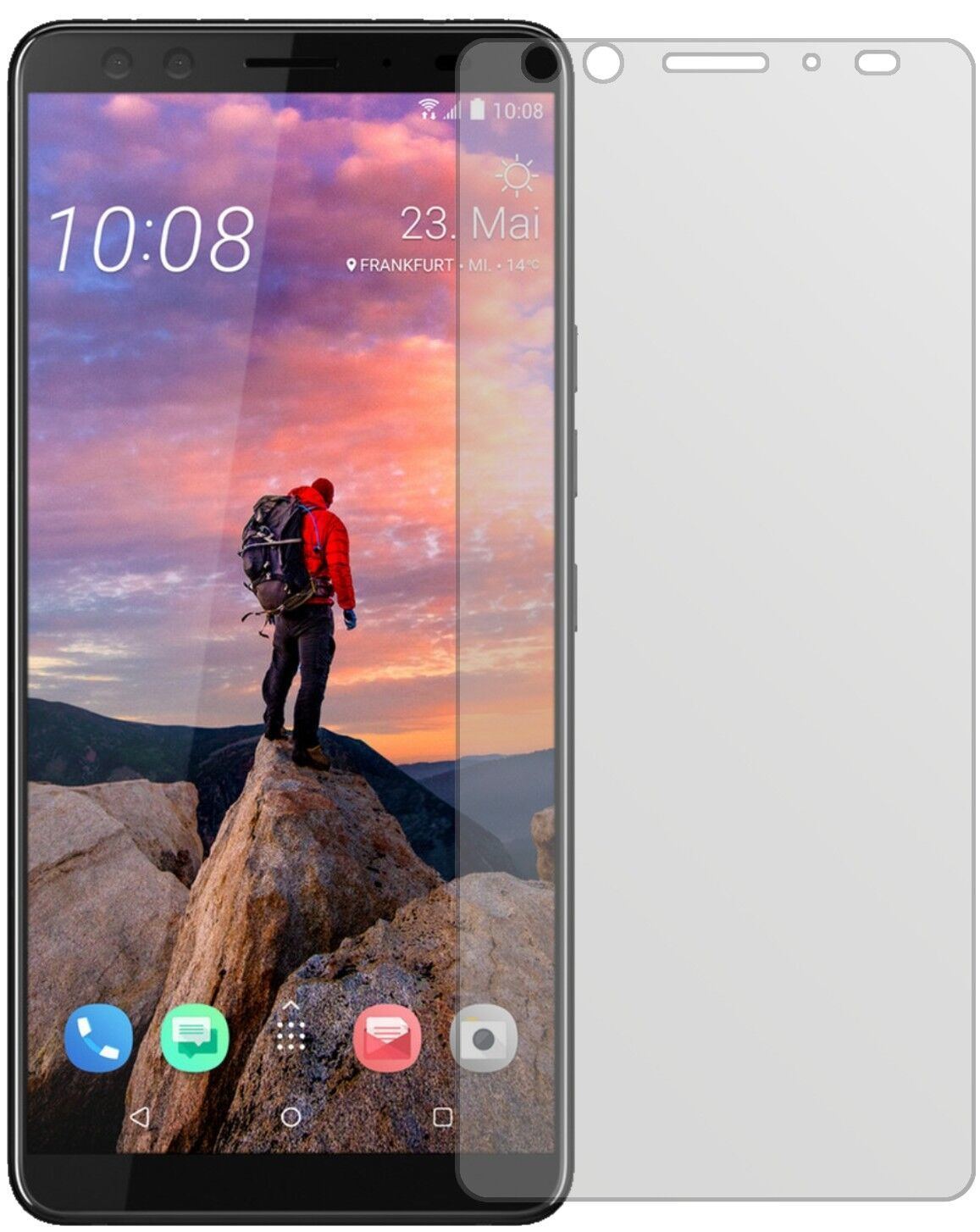 5x Schutzfolie matt für HTC U12 Plus Display-Schut (1)