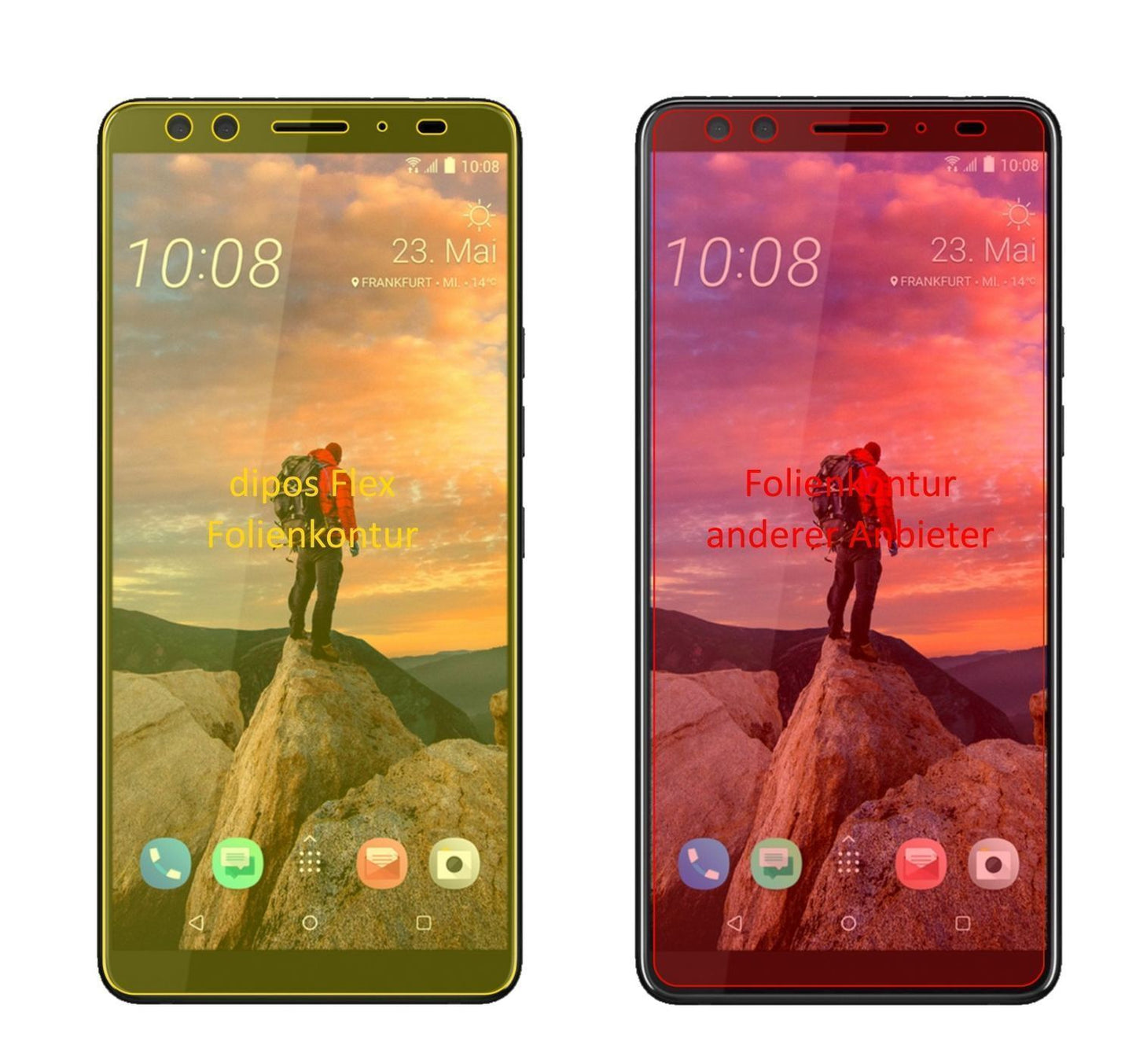 3x 3D Full Cover Schutzfolie für HTC U12 Plus (2)